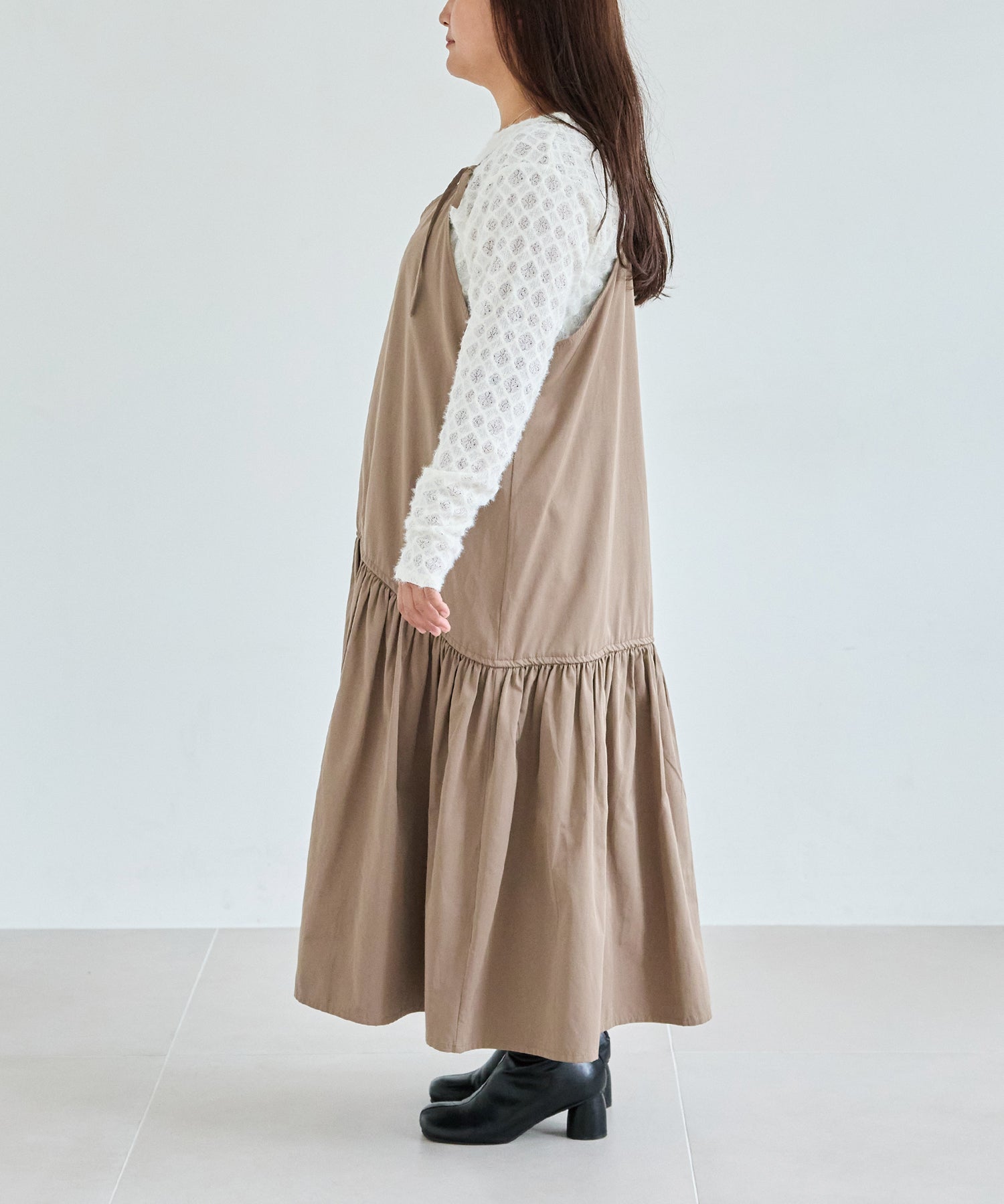 サイド model:161cm 着用サイズ:3L