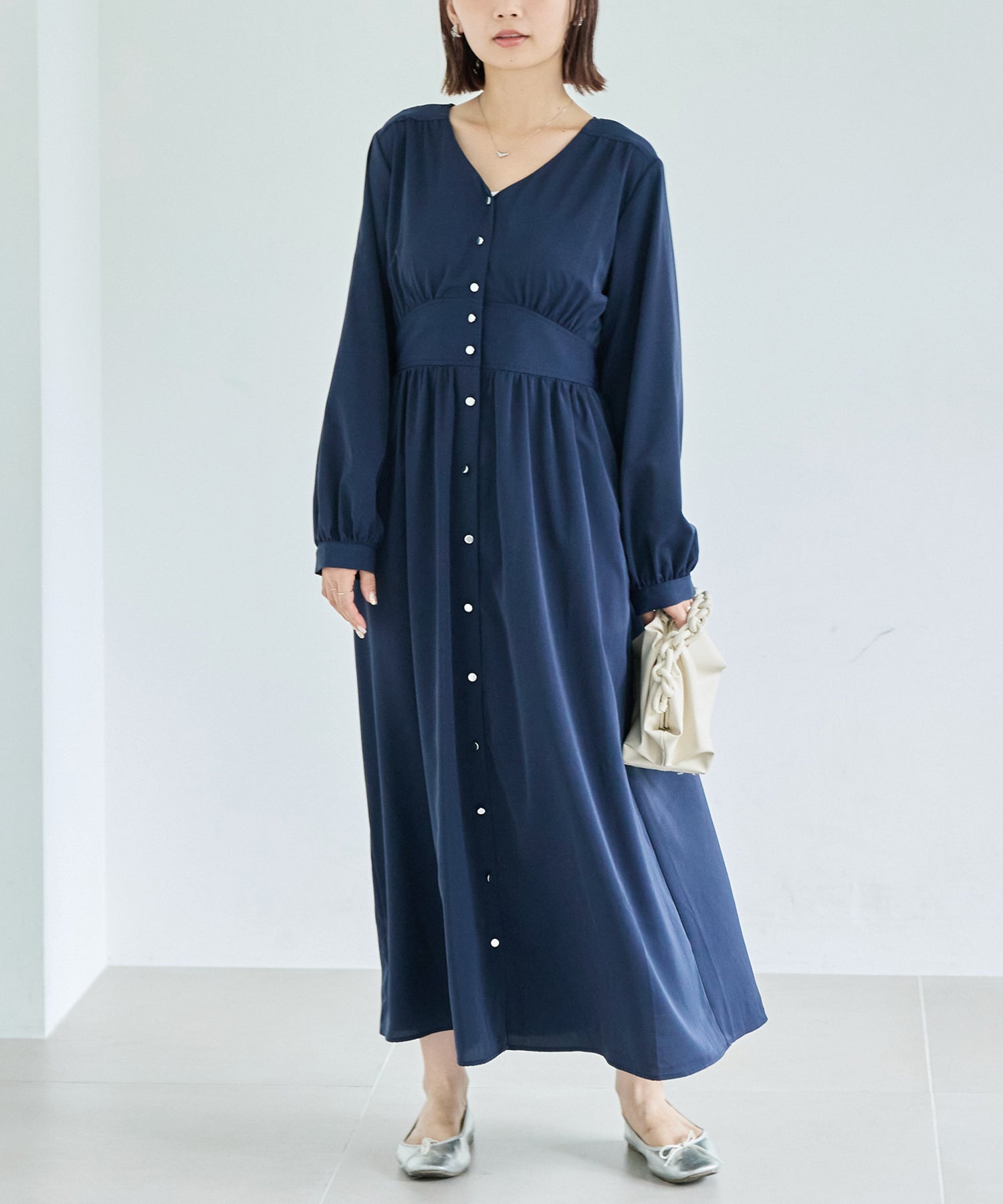 ネイビー model:156cm 着用サイズ:M