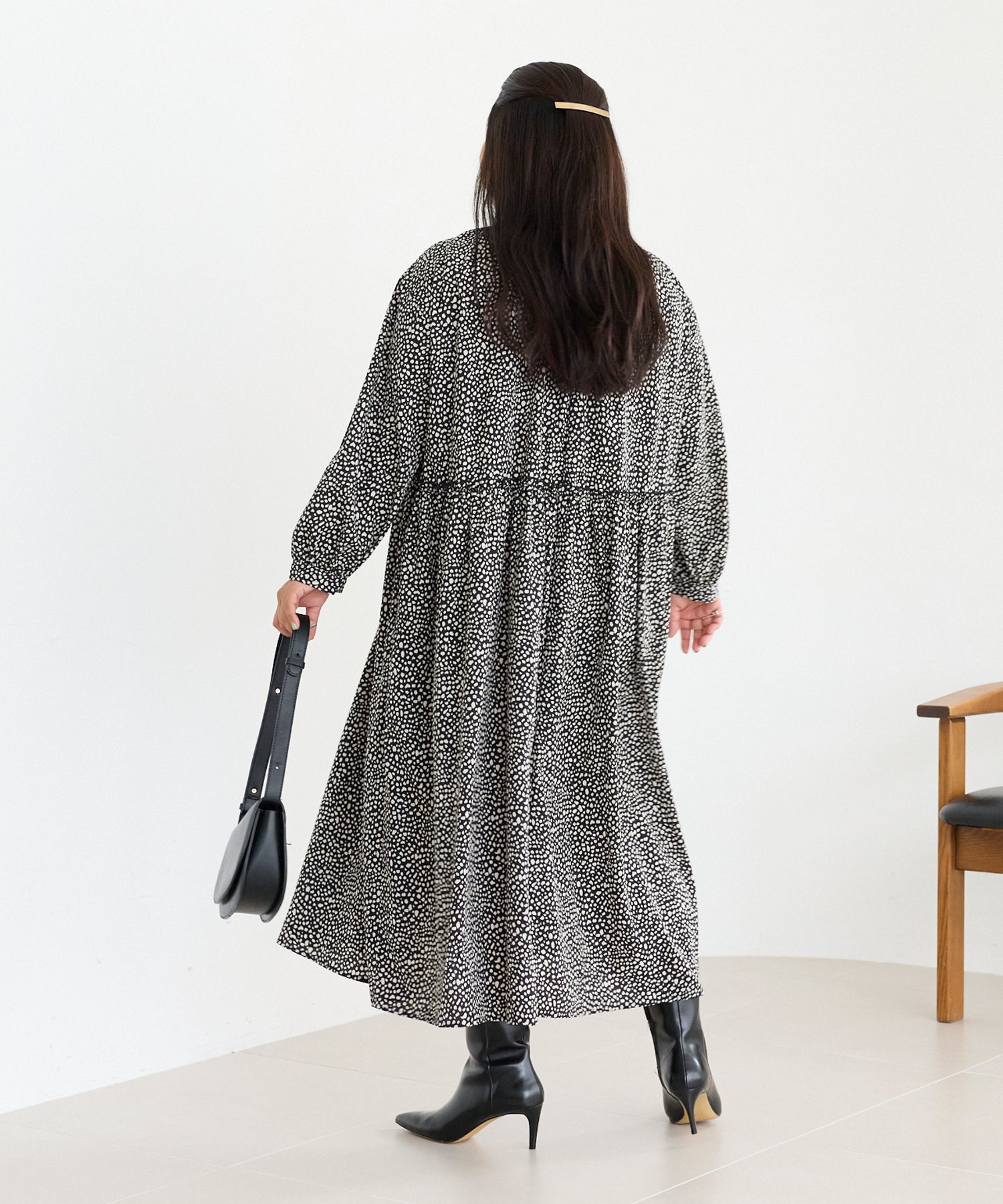 ドットA model:161cm 着用サイズ:3L
