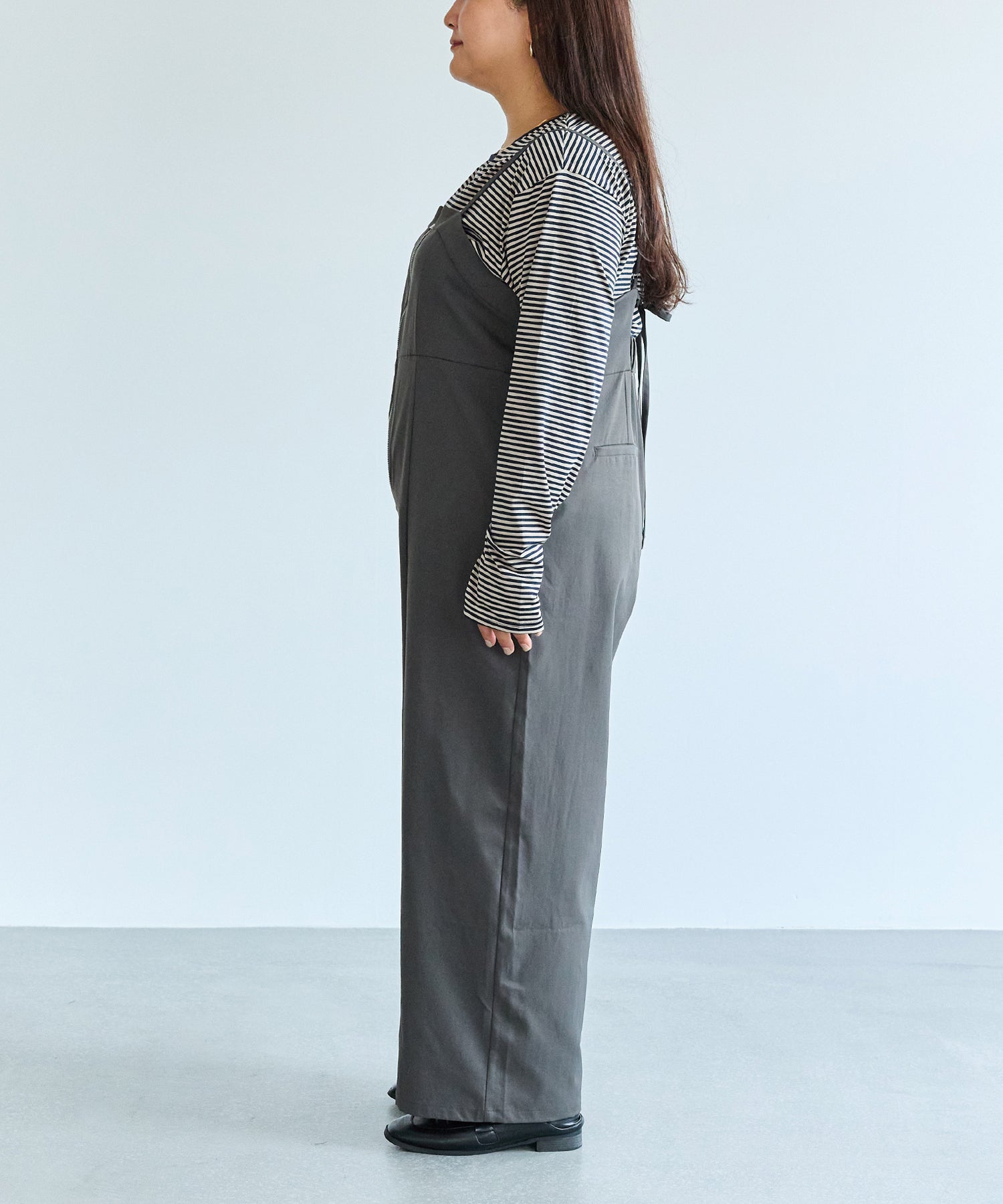 サイド model:161cm 着用サイズ:3L