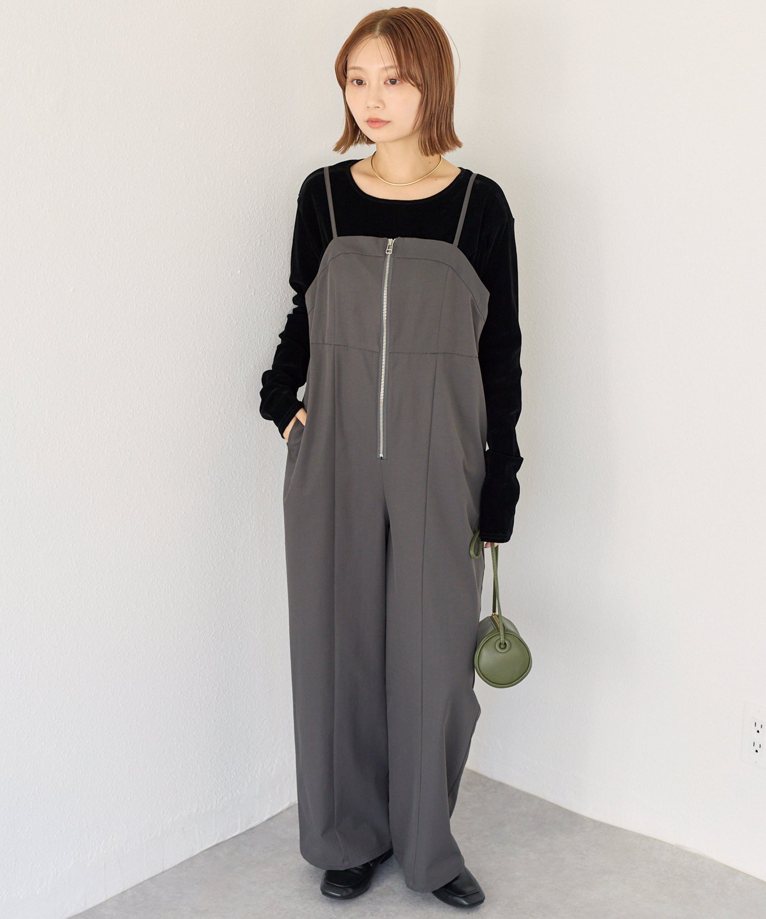 グレー model:156cm 着用サイズ:M