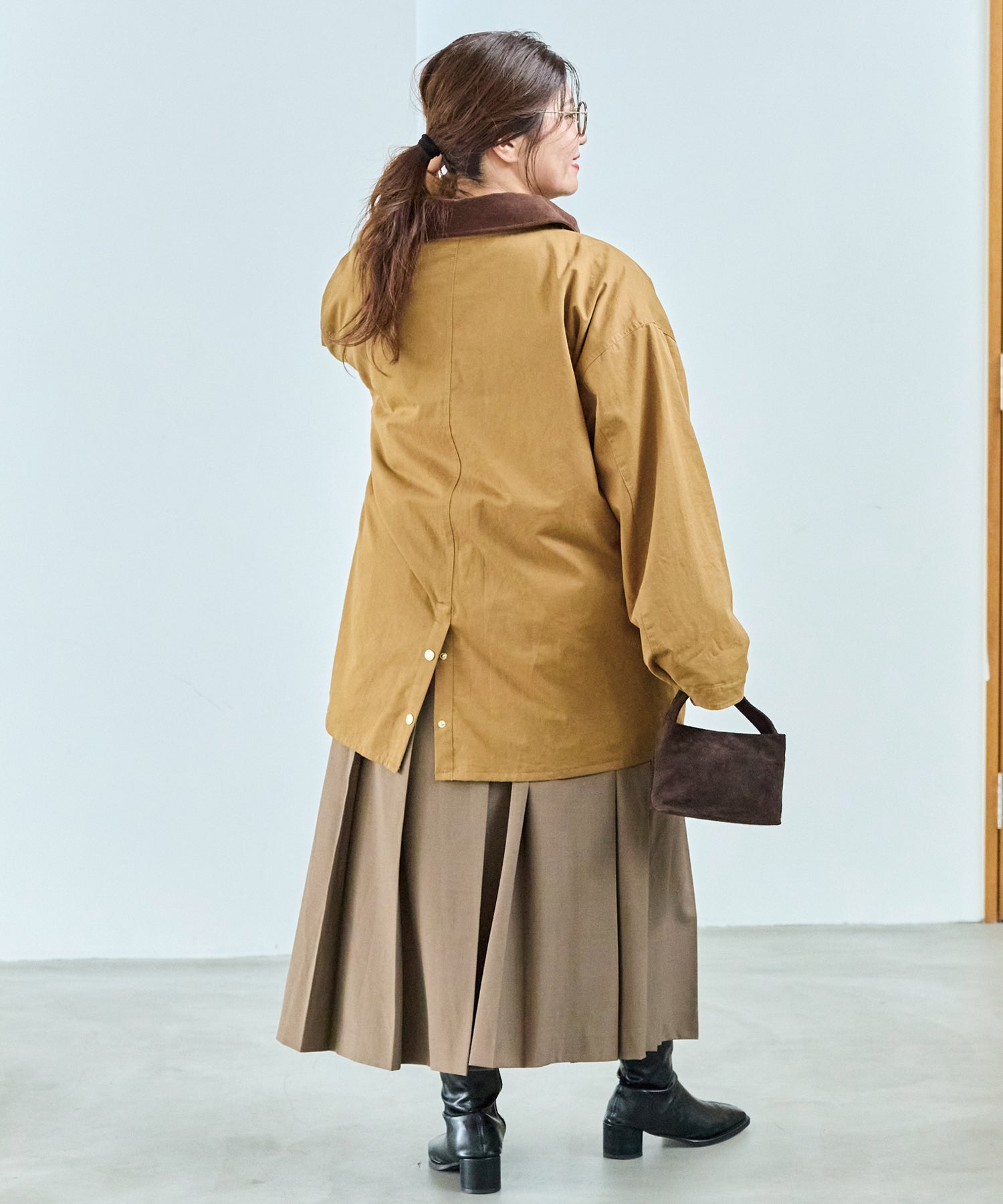ブラウン model:162cm 着用サイズ:3L