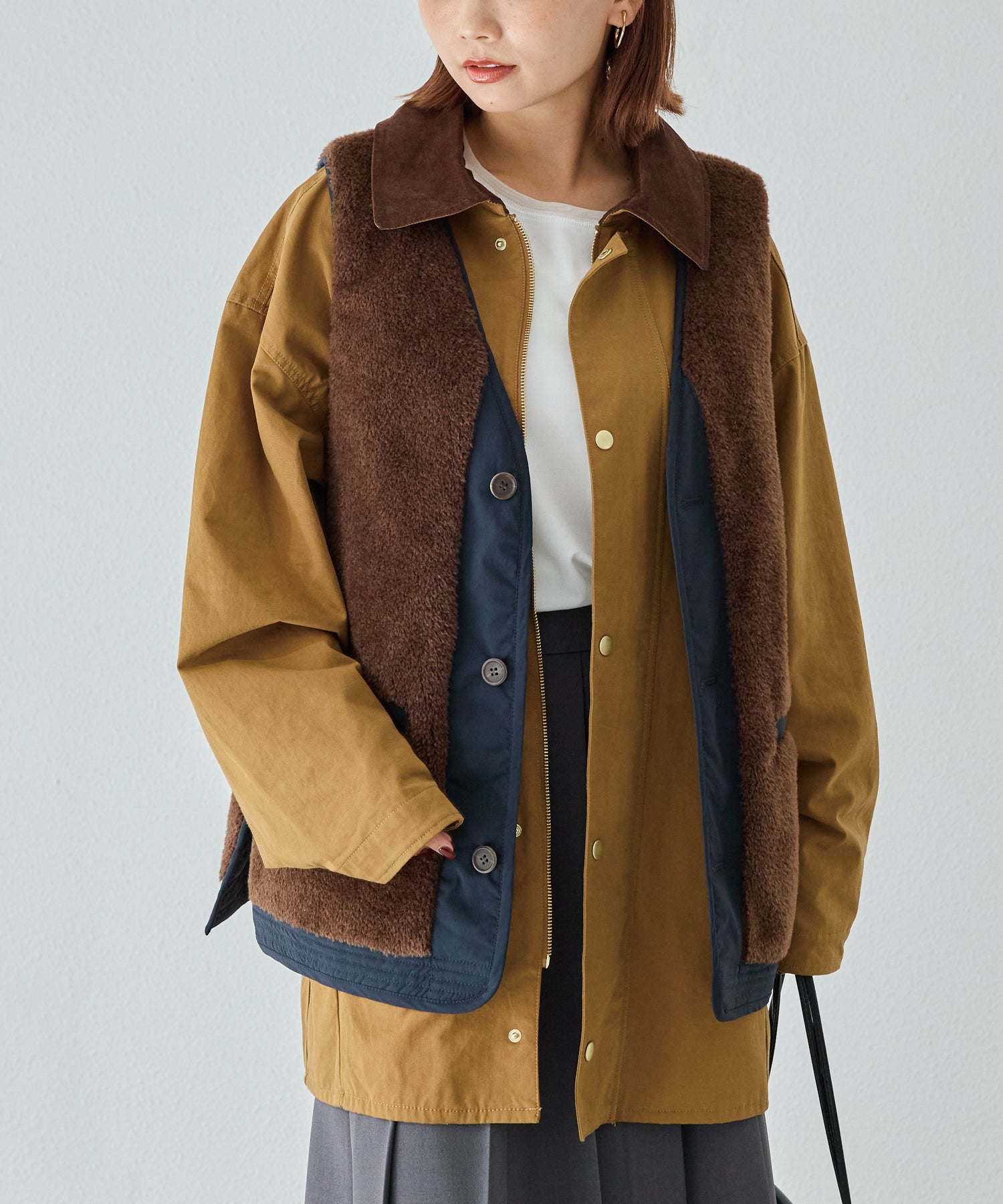 ブラウン model:156cm 着用サイズ:M
