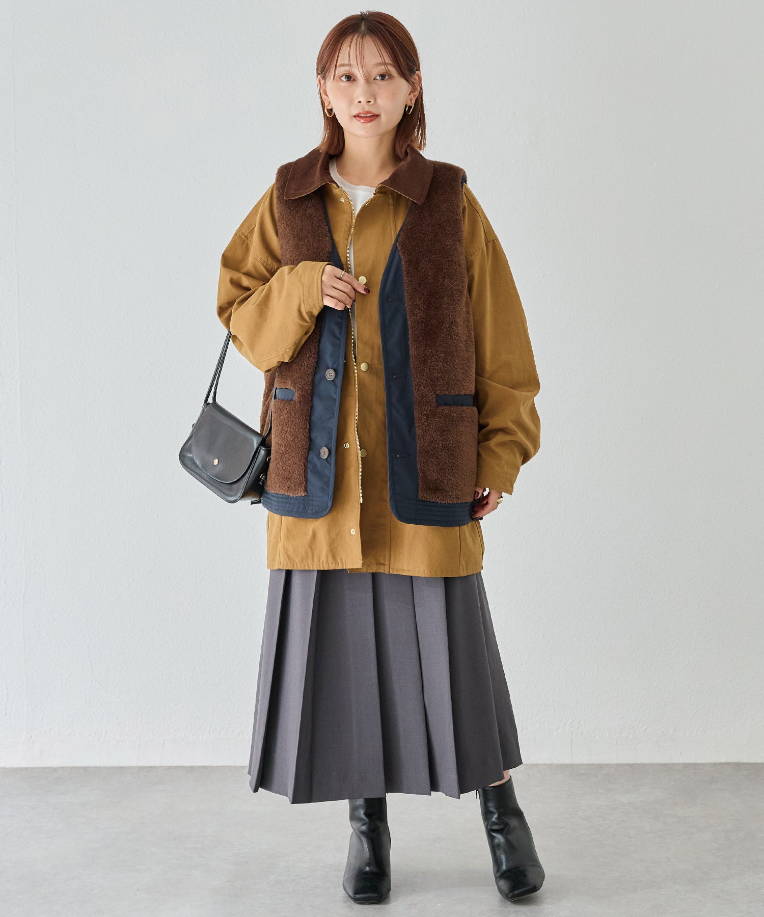 ブラウン model:156cm 着用サイズ:M