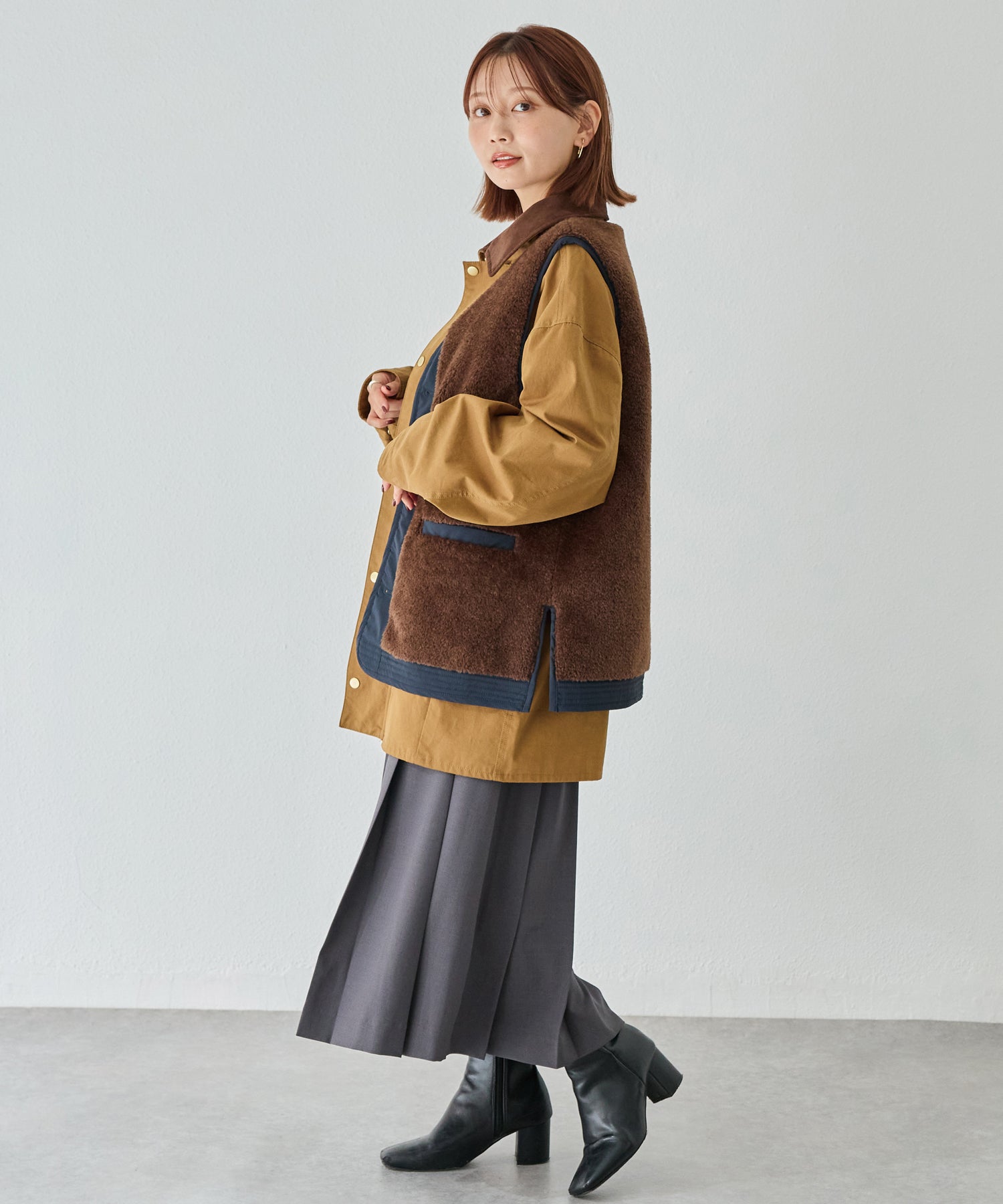 ブラウン model:156cm 着用サイズ:M