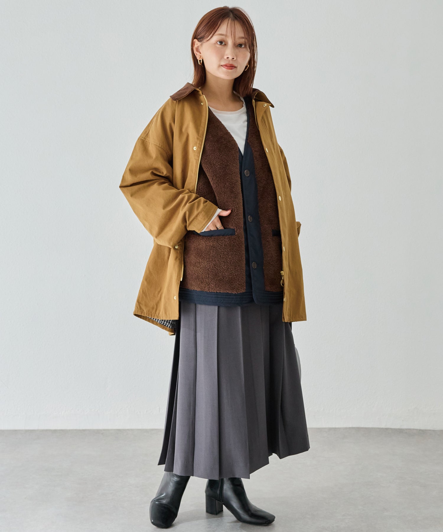 ブラウン model:156cm 着用サイズ:M