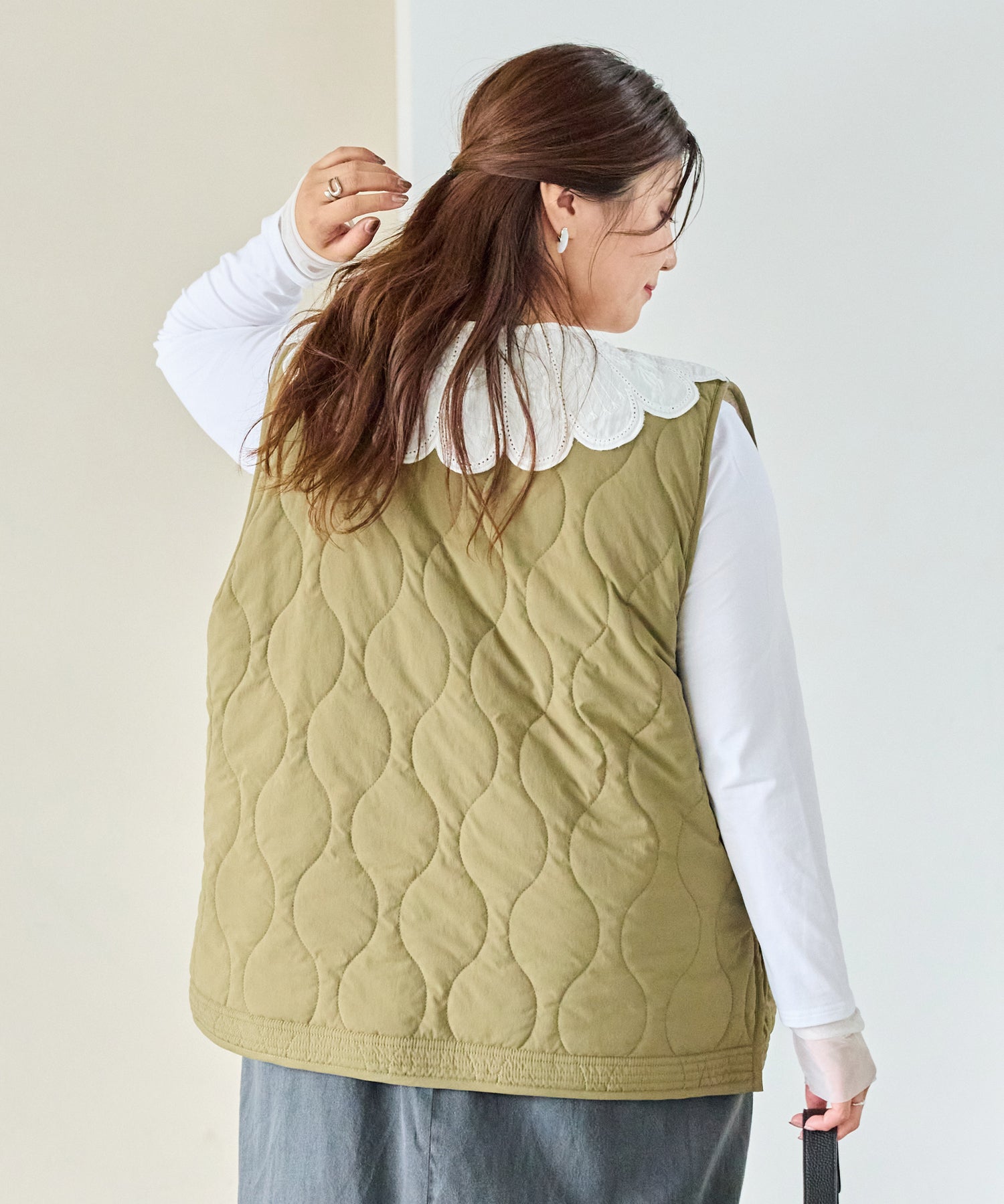 カーキ model:162cm 着用サイズ:3L