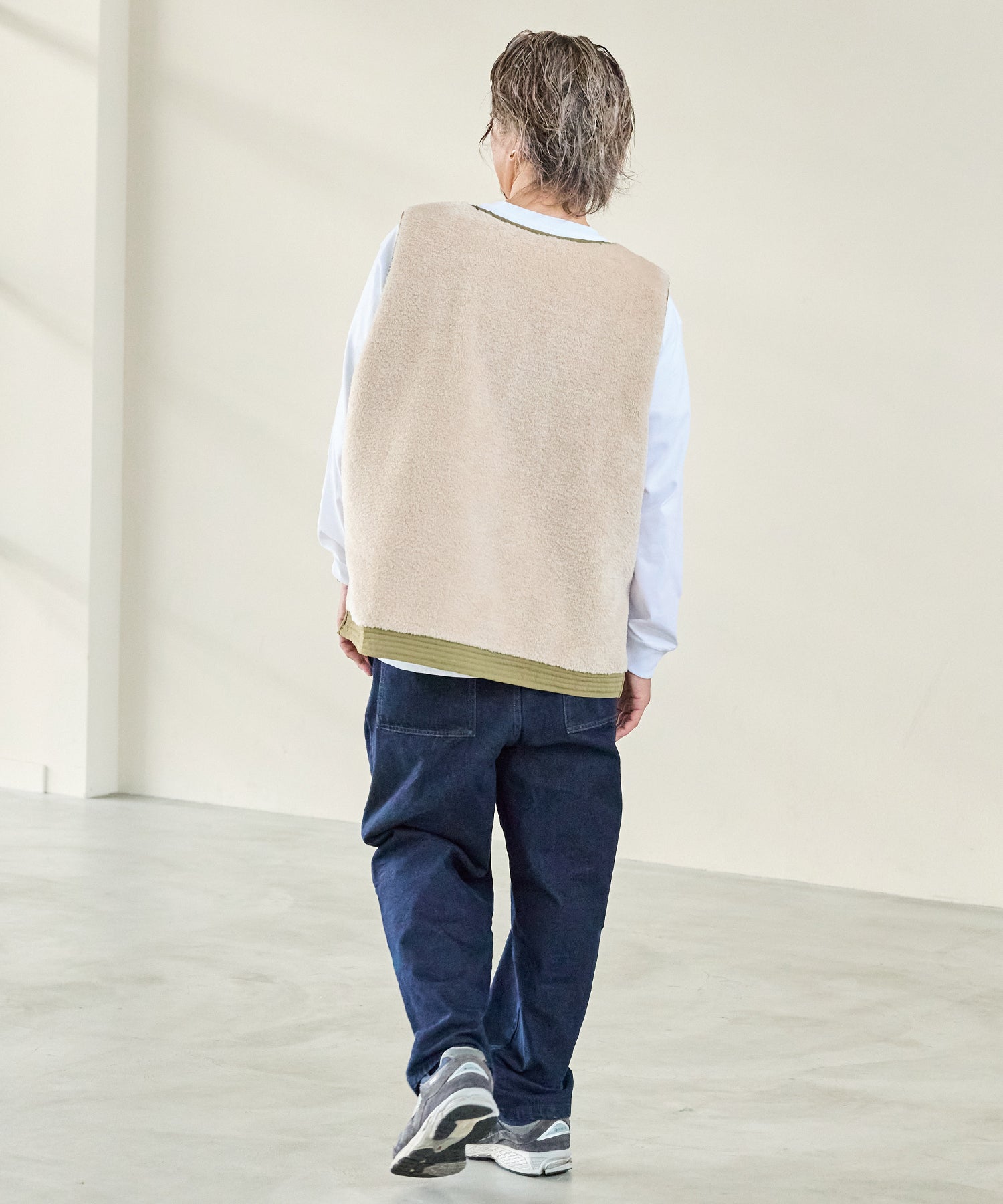 カーキ model:182cm 着用サイズ:4L