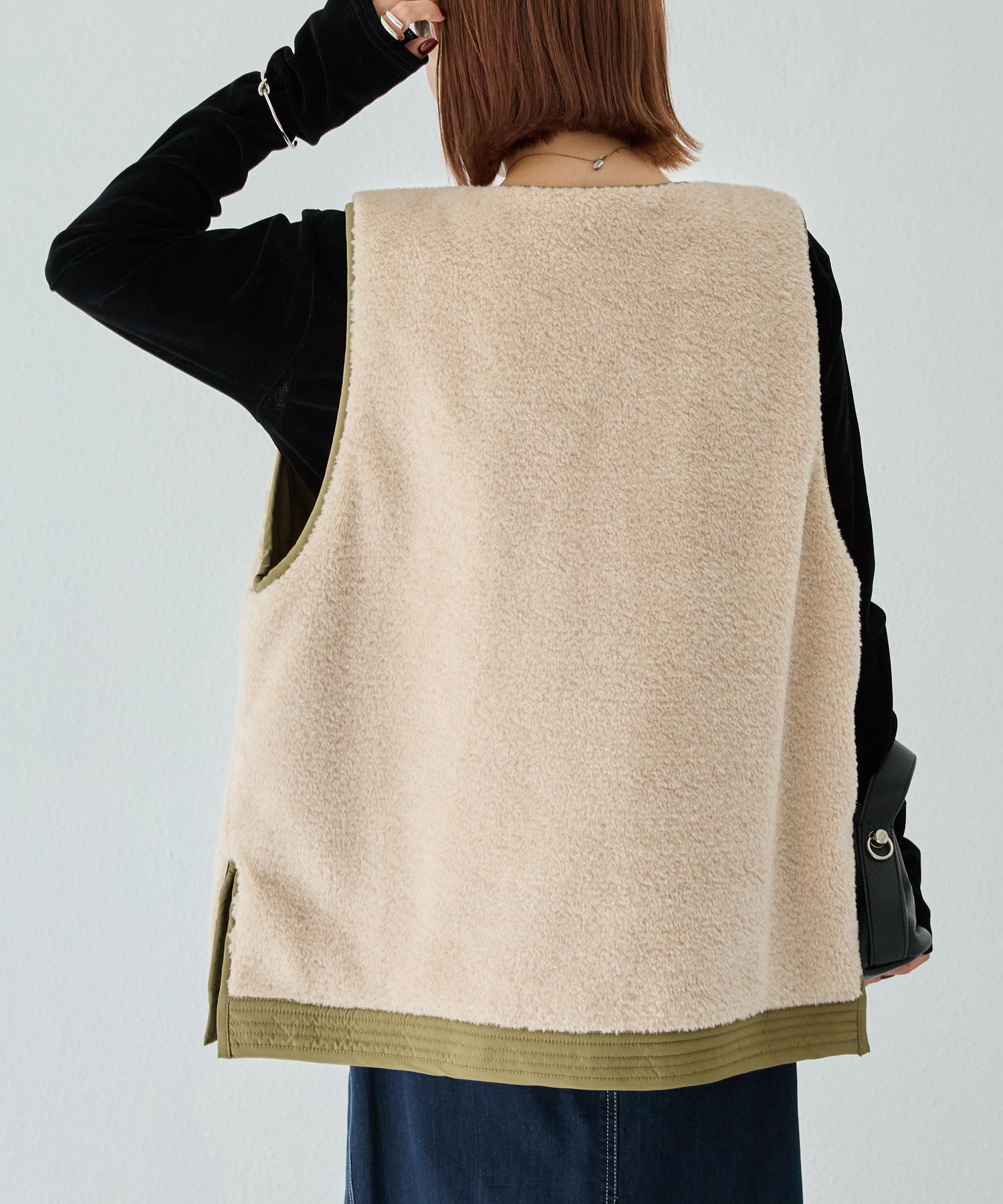 カーキ model:156cm 着用サイズ:M