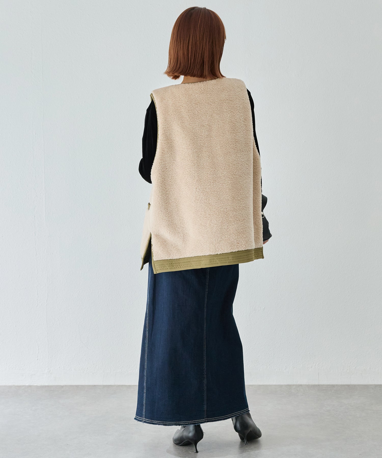 カーキ model:156cm 着用サイズ:M