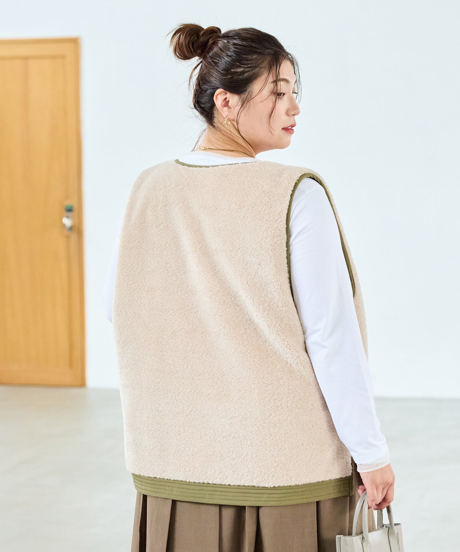 カーキ model:162cm 着用サイズ:3L