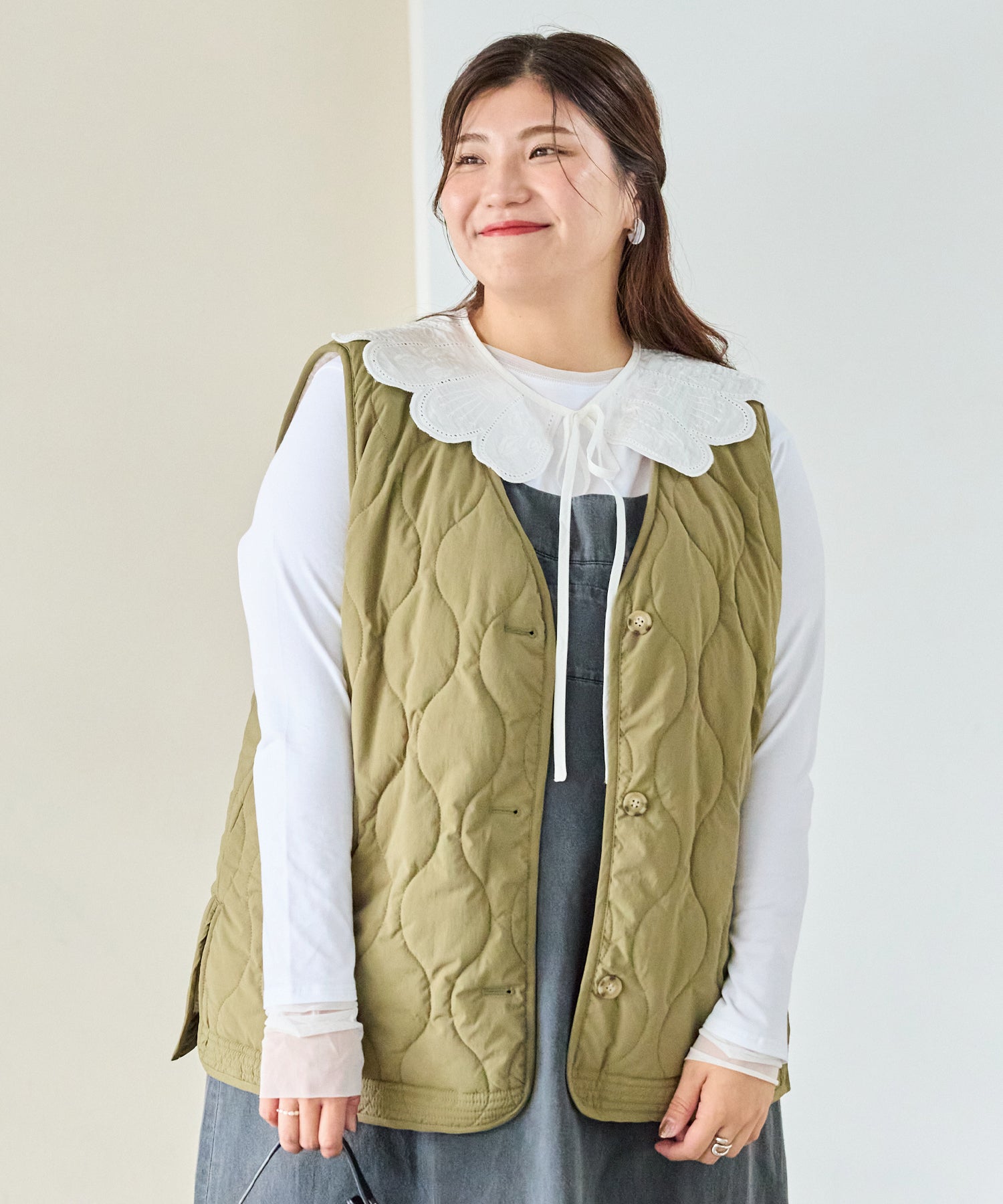 カーキ model:162cm 着用サイズ:3L
