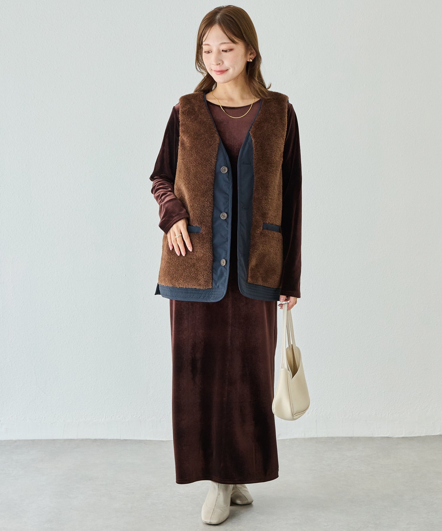 ネイビー model:156cm 着用サイズ:M