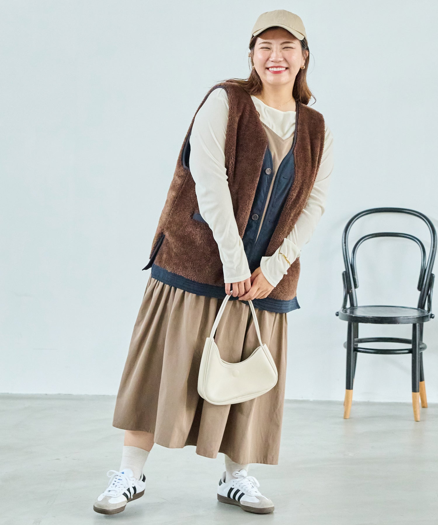 ネイビー model:162cm 着用サイズ:3L