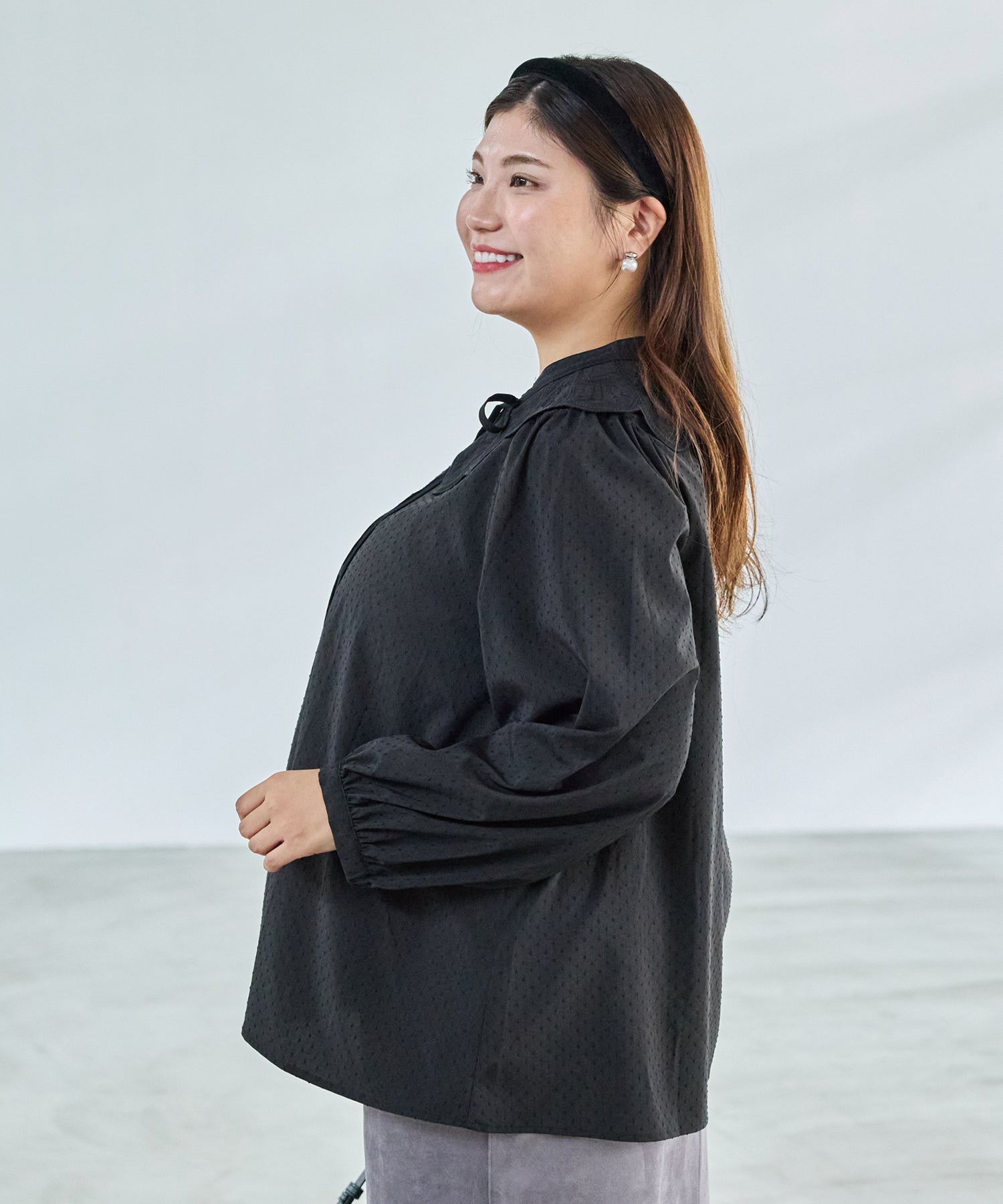 ブラック model:162cm 着用サイズ:3L