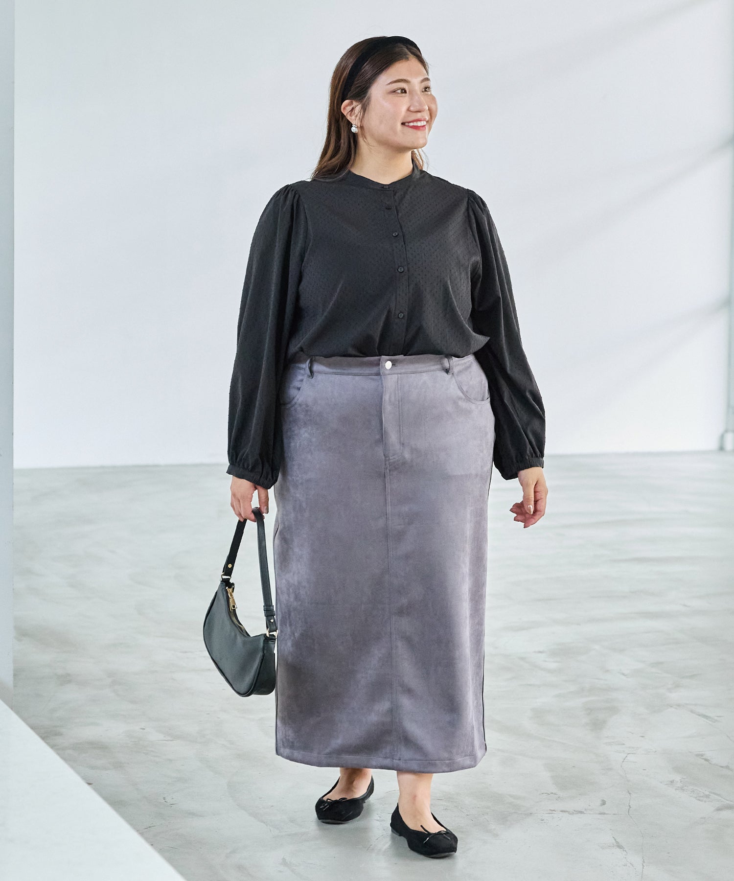ブラック model:162cm 着用サイズ:3L