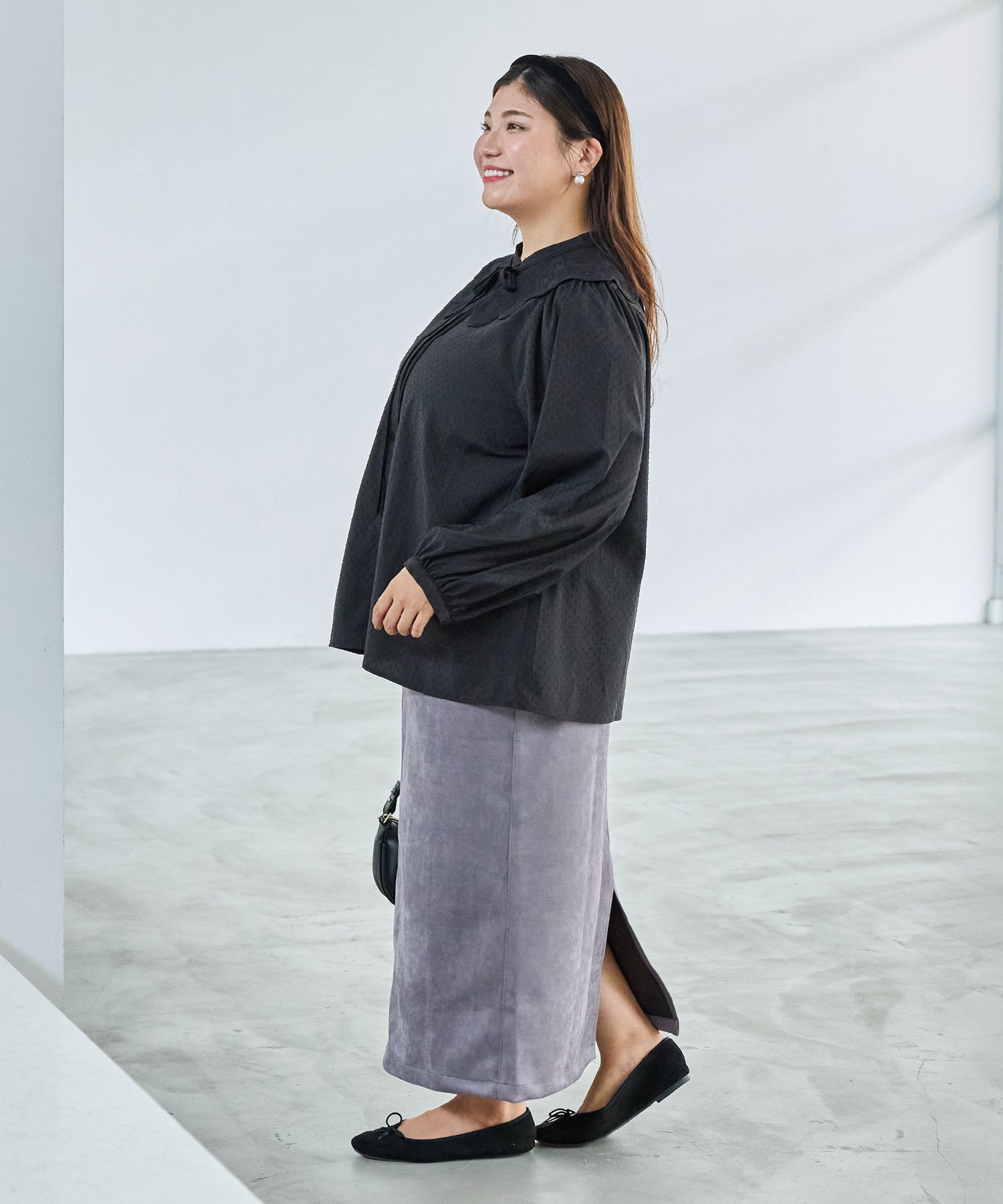 ブラック model:162cm 着用サイズ:3L