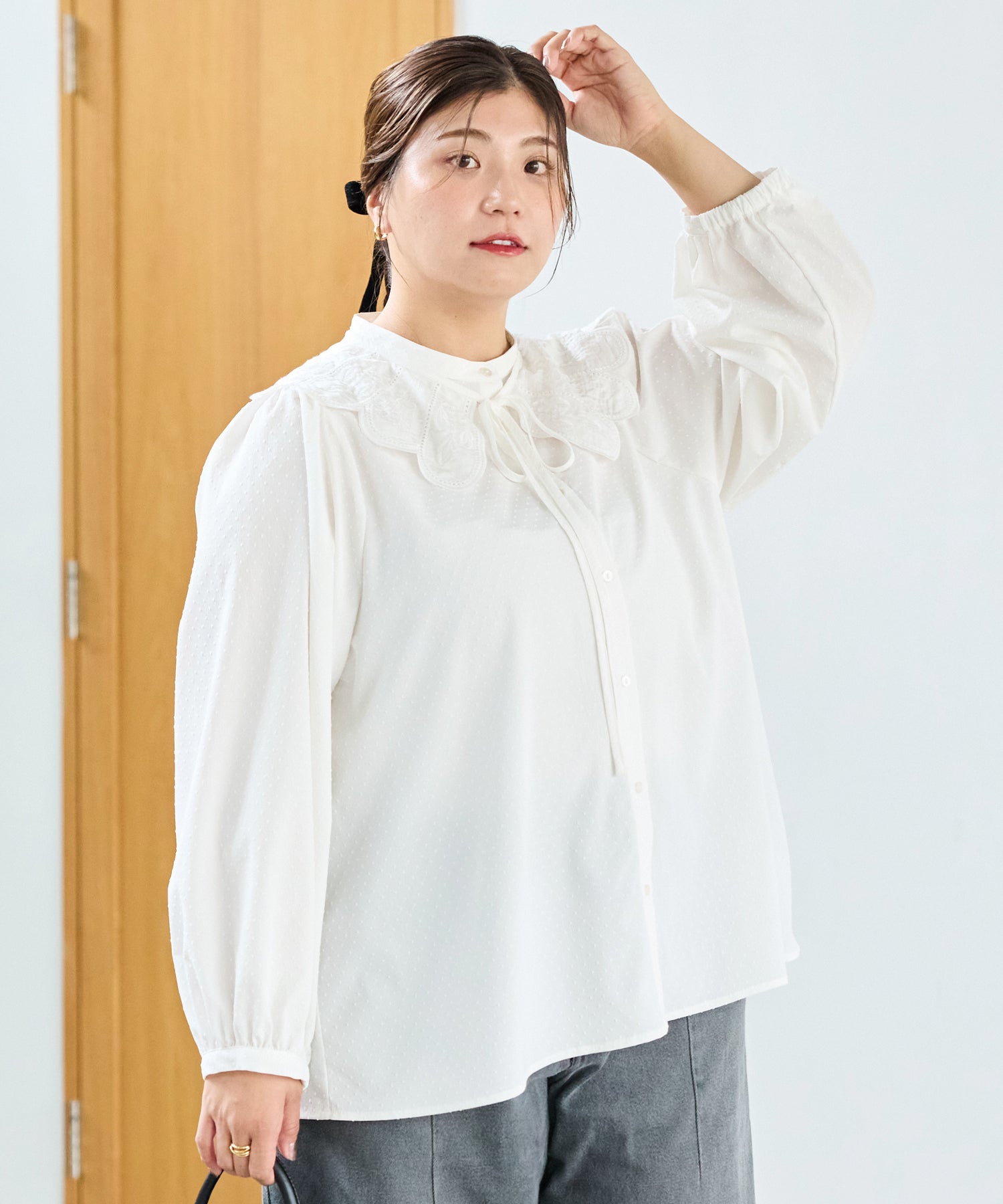 オフホワイト model:162cm 着用サイズ:3L