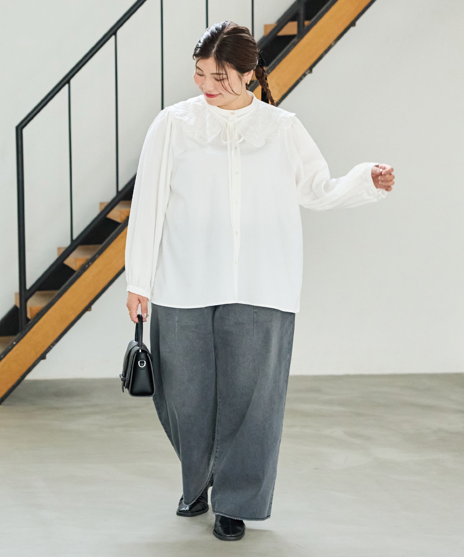 オフホワイト model:162cm 着用サイズ:3L