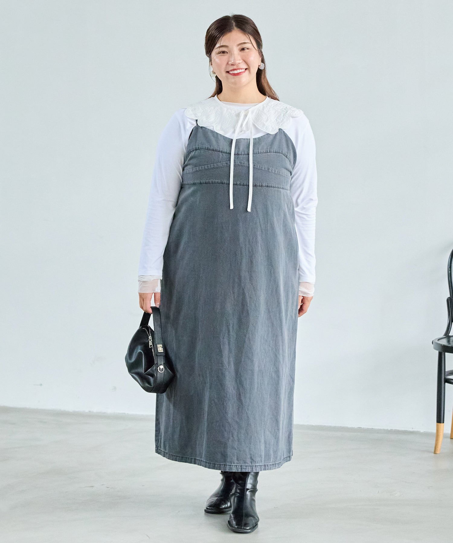 ブラック model:162cm 着用サイズ:3L