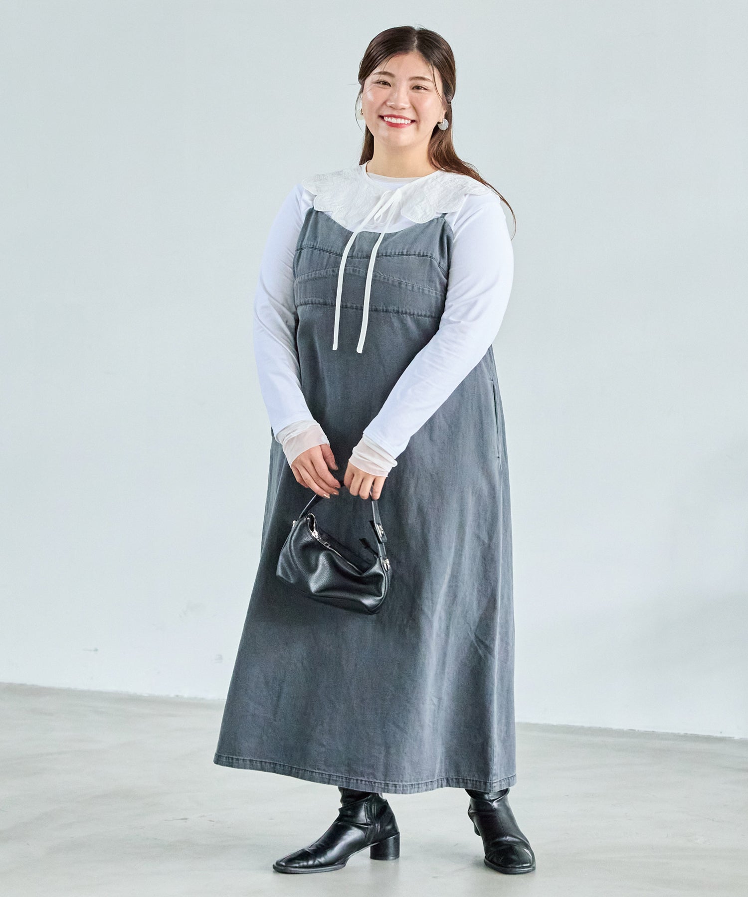 ブラック model:162cm 着用サイズ:3L