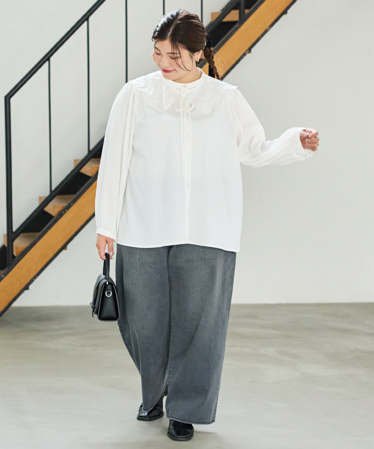 ブラック model:162cm 着用サイズ:4L