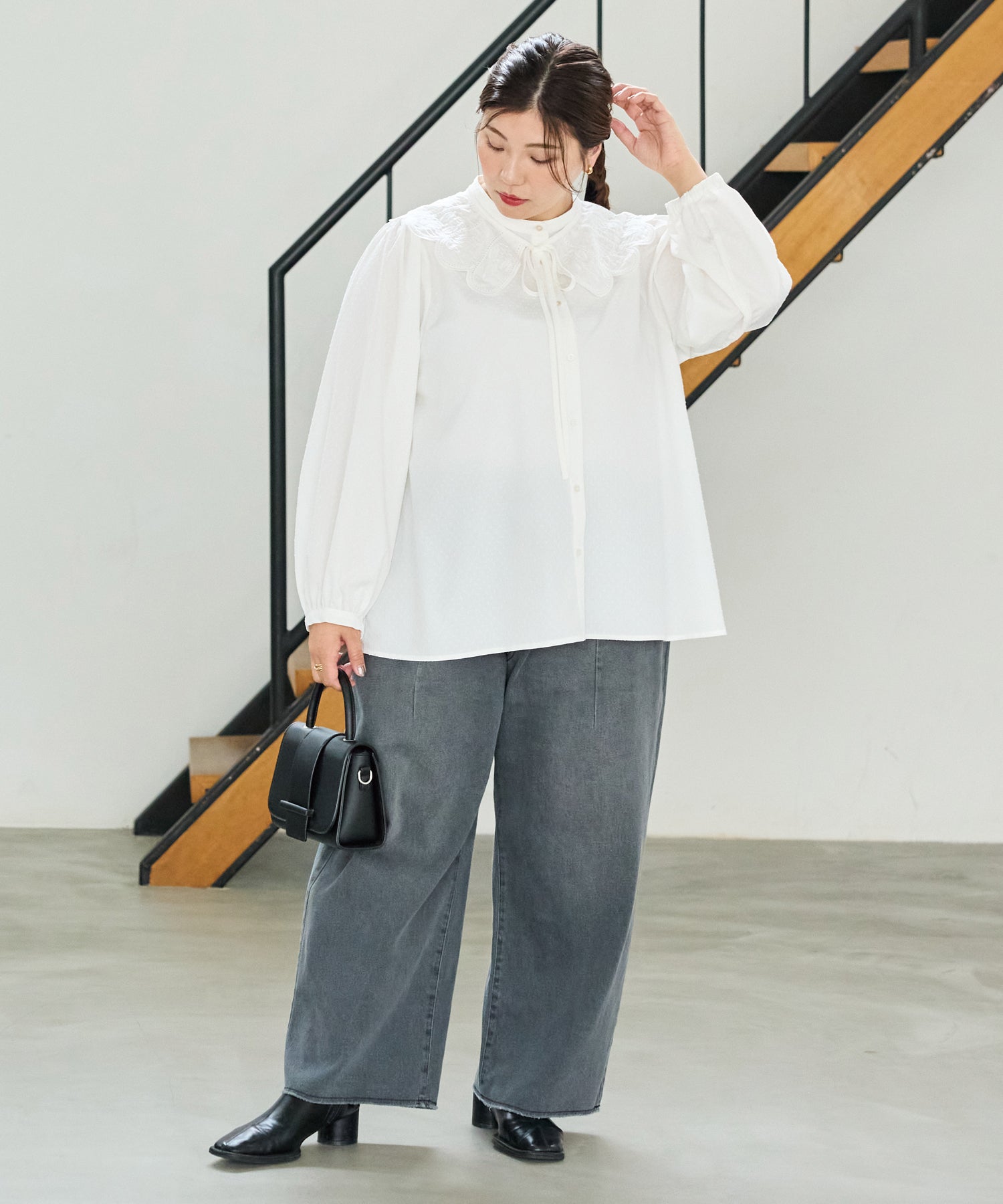 ブラック model:162cm 着用サイズ:4L