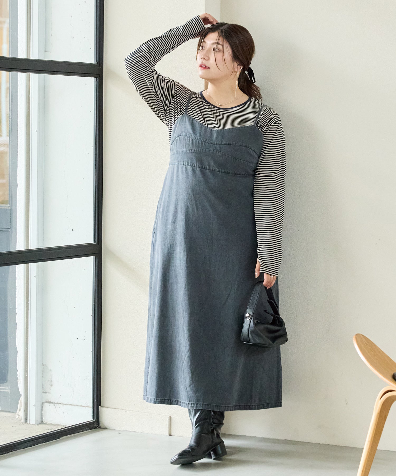 ブラック model:162cm 着用サイズ:3L