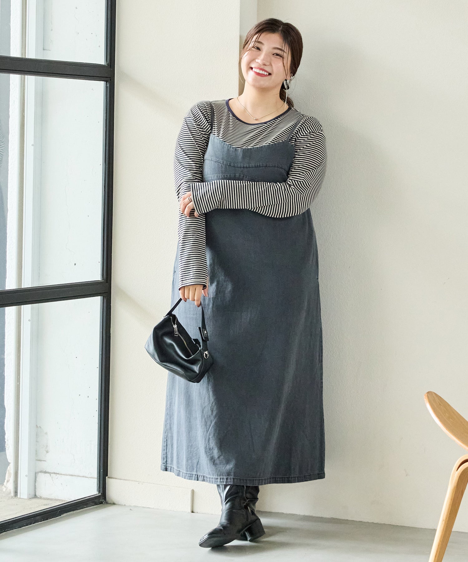 ブラック model:162cm 着用サイズ:3L