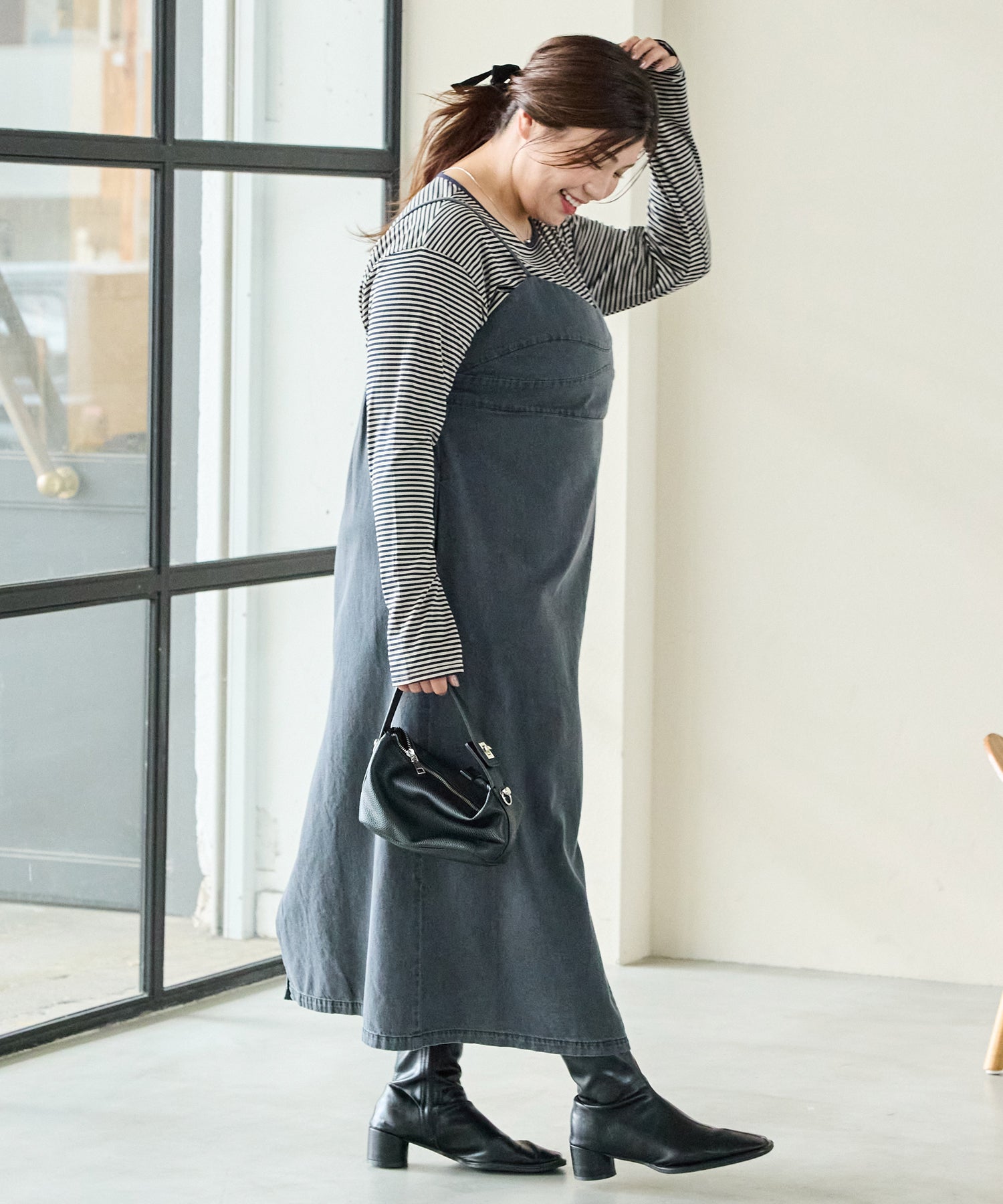 ブラック model:162cm 着用サイズ:3L