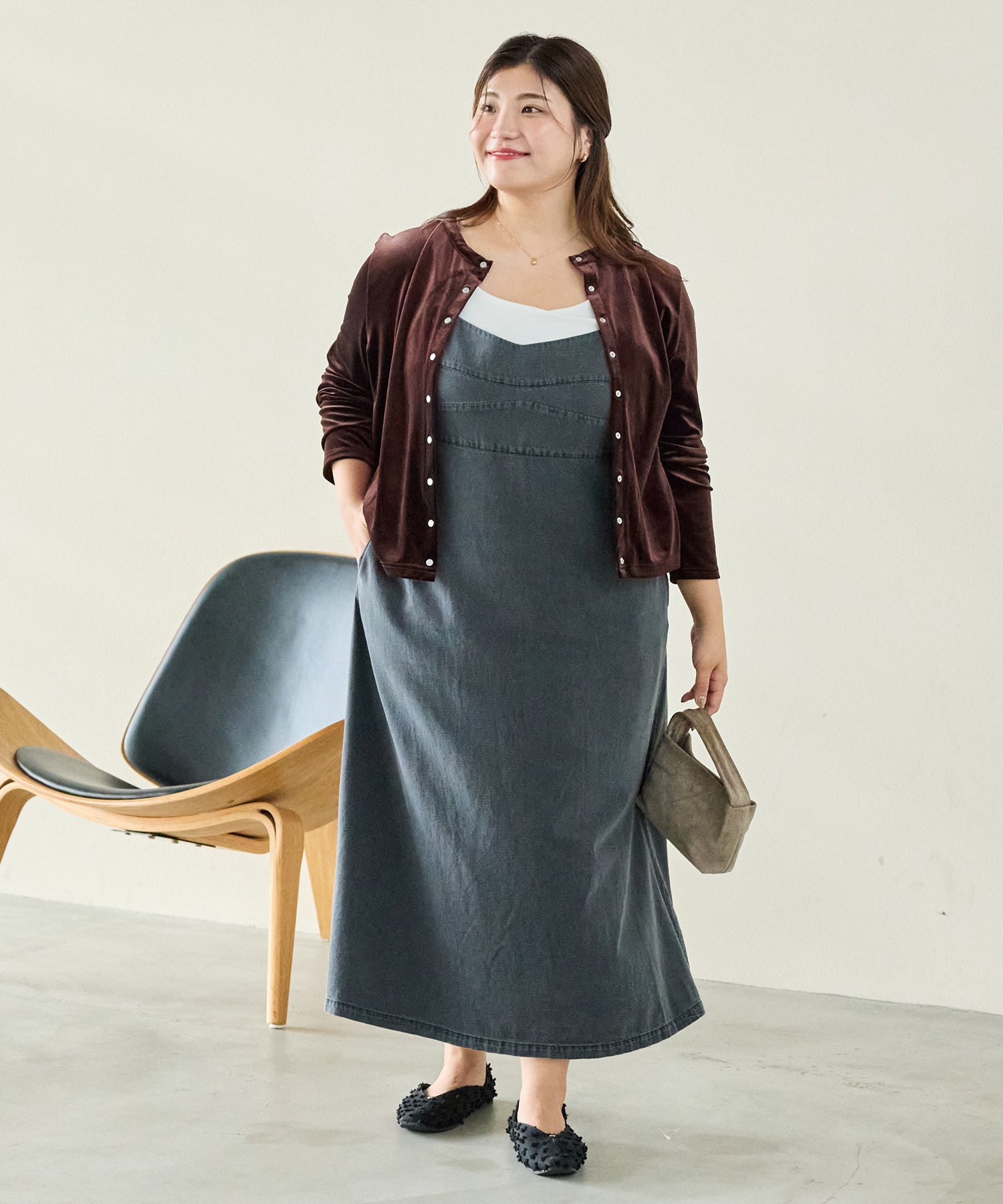 ブラック model:162cm 着用サイズ:3L