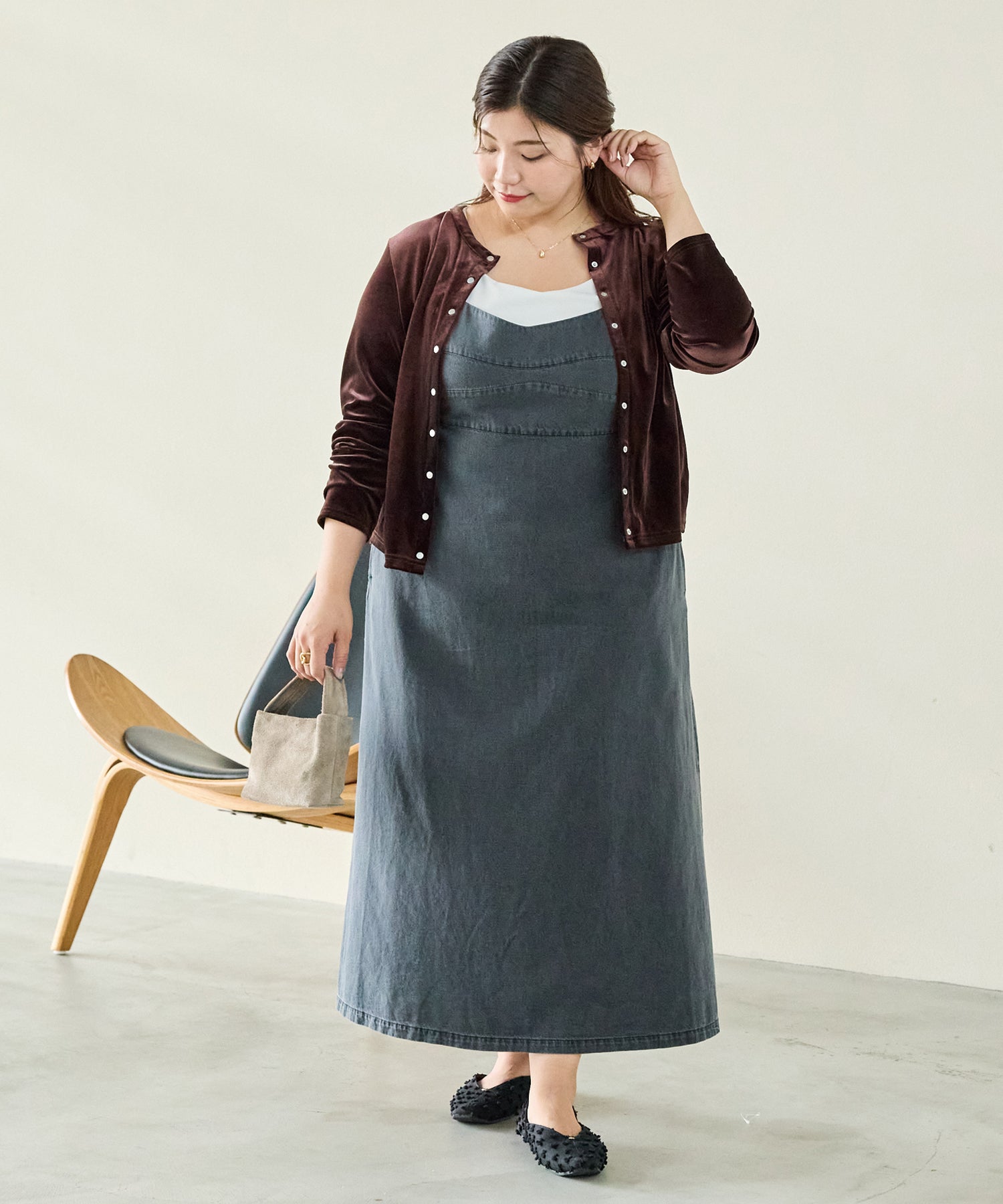 ブラック model:162cm 着用サイズ:3L
