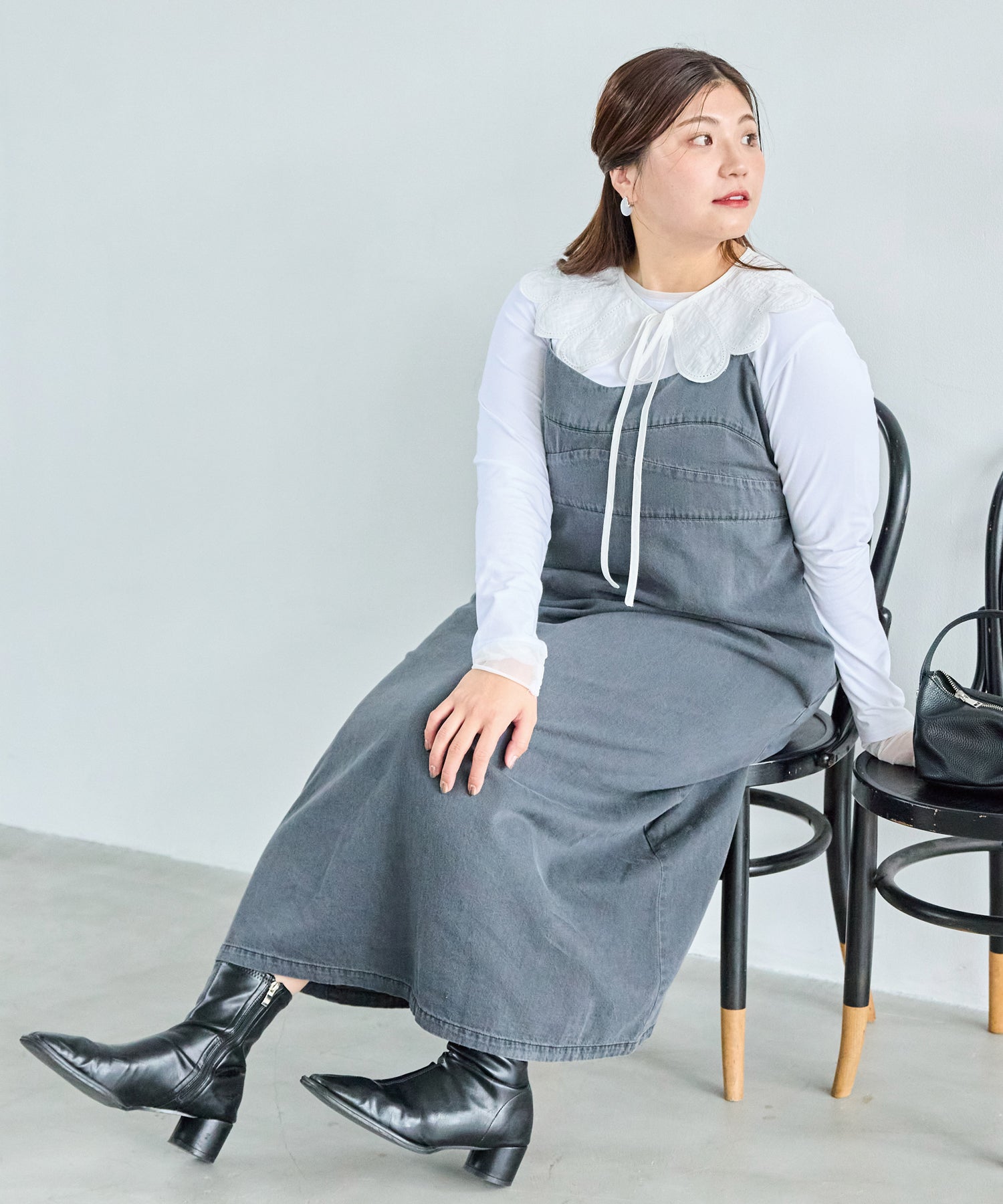 ブラック model:162cm 着用サイズ:3L