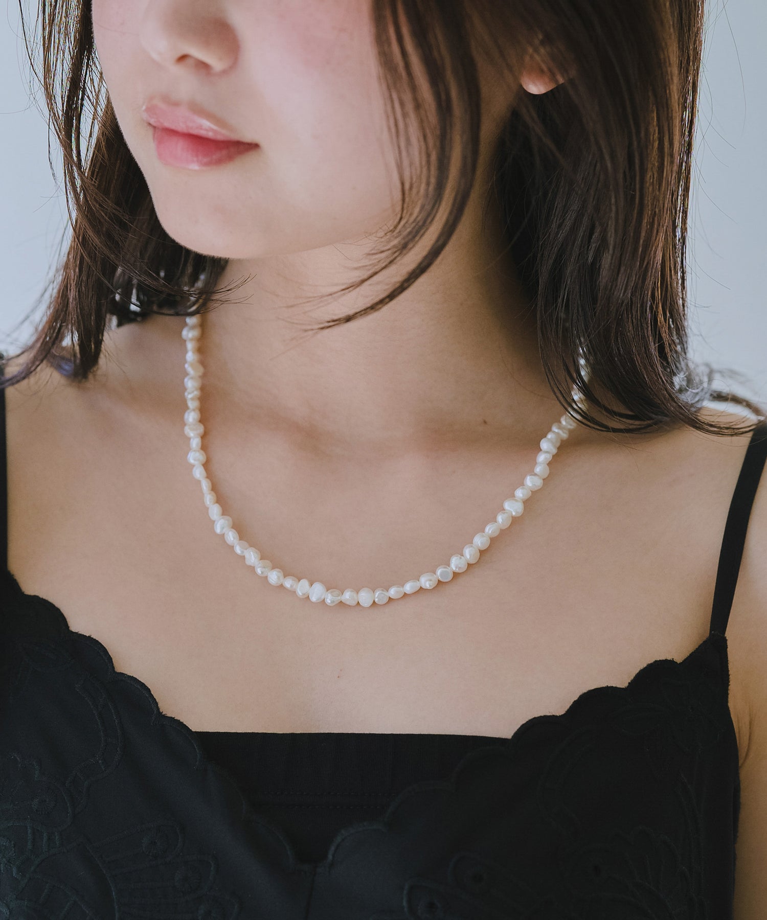 【再入荷】淡水パールネックレス