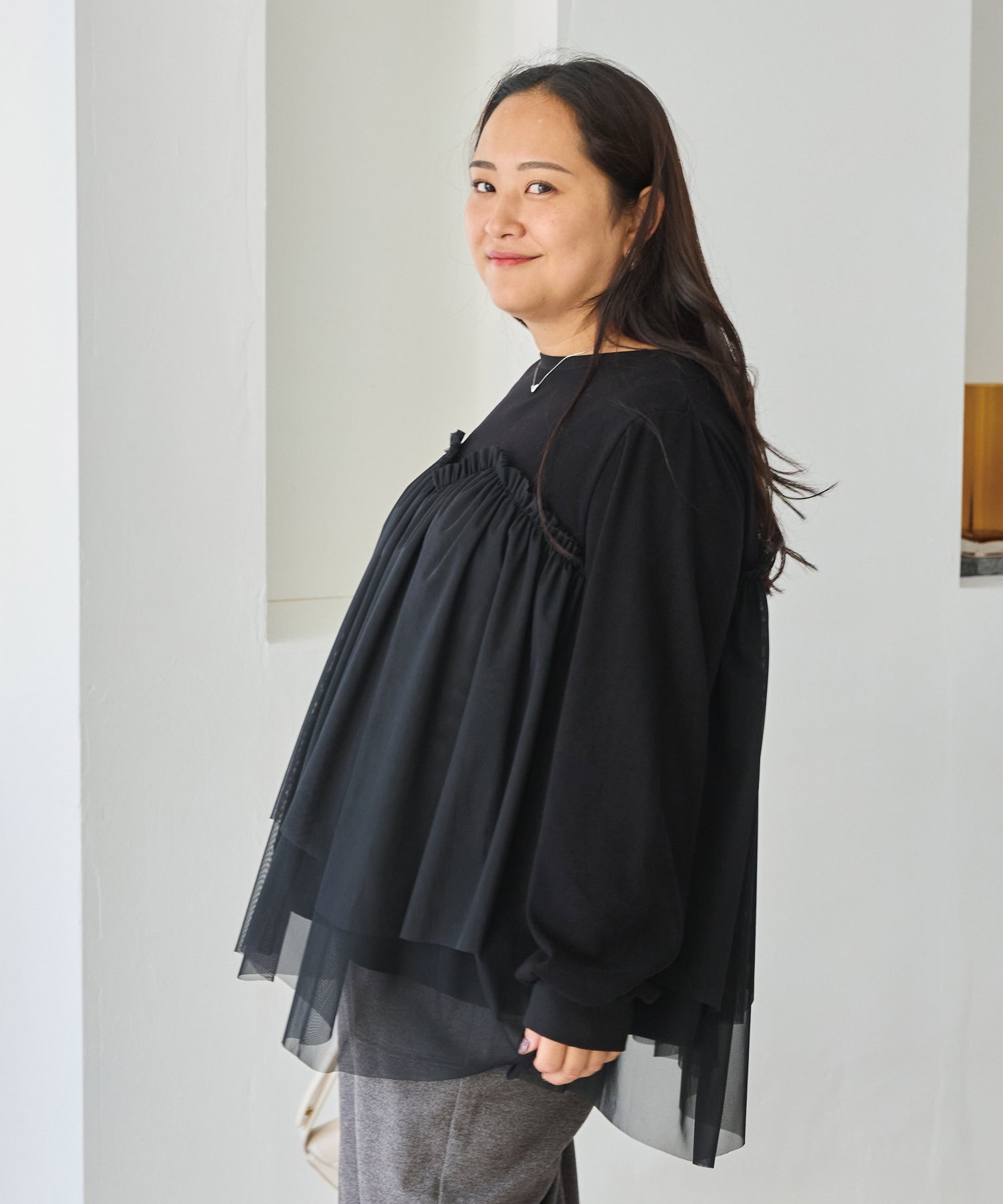 ブラック model:161cm 着用サイズ:3L