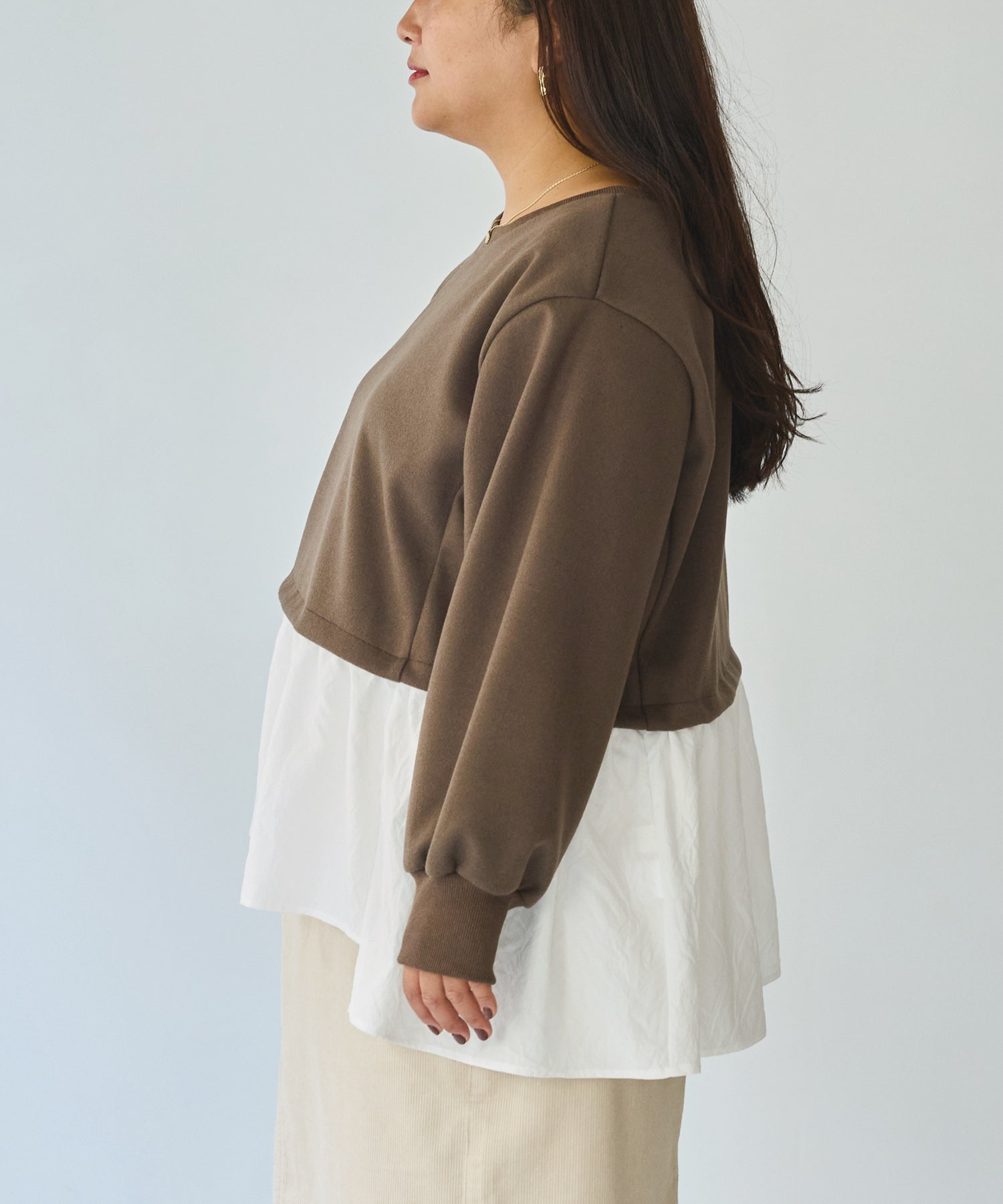 サイド model:161cm 着用サイズ:3L