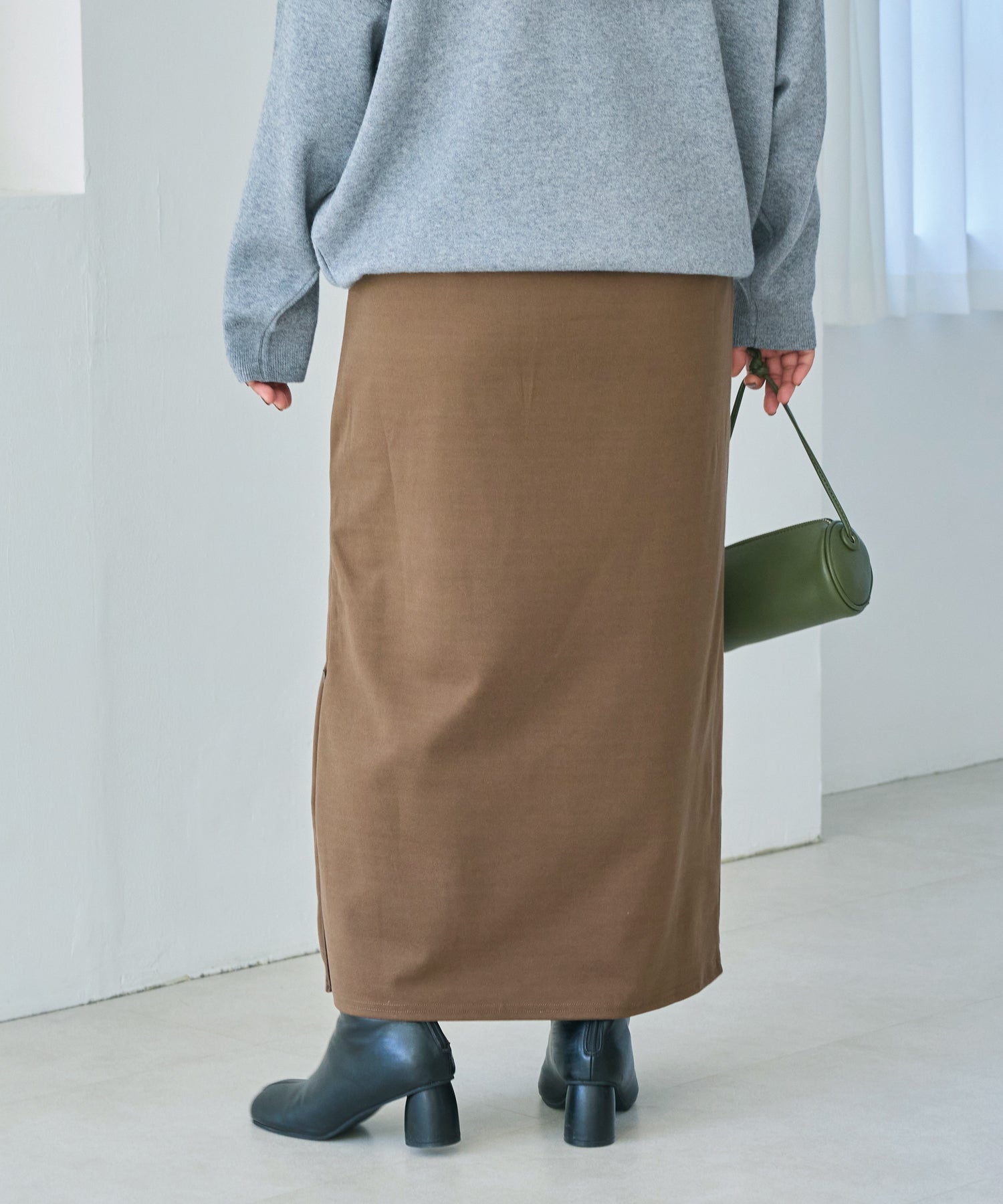 ブラウン model:161cm 着用サイズ:3L