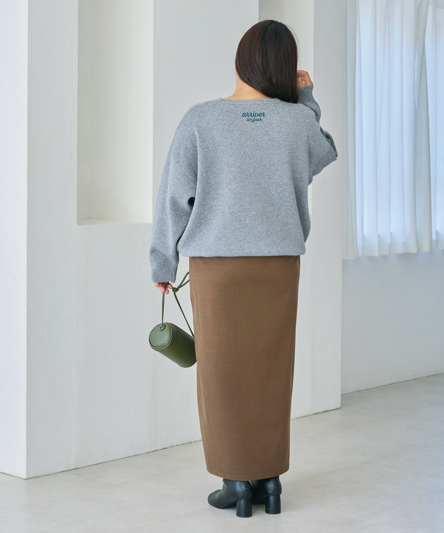 ブラウン model:161cm 着用サイズ:3L