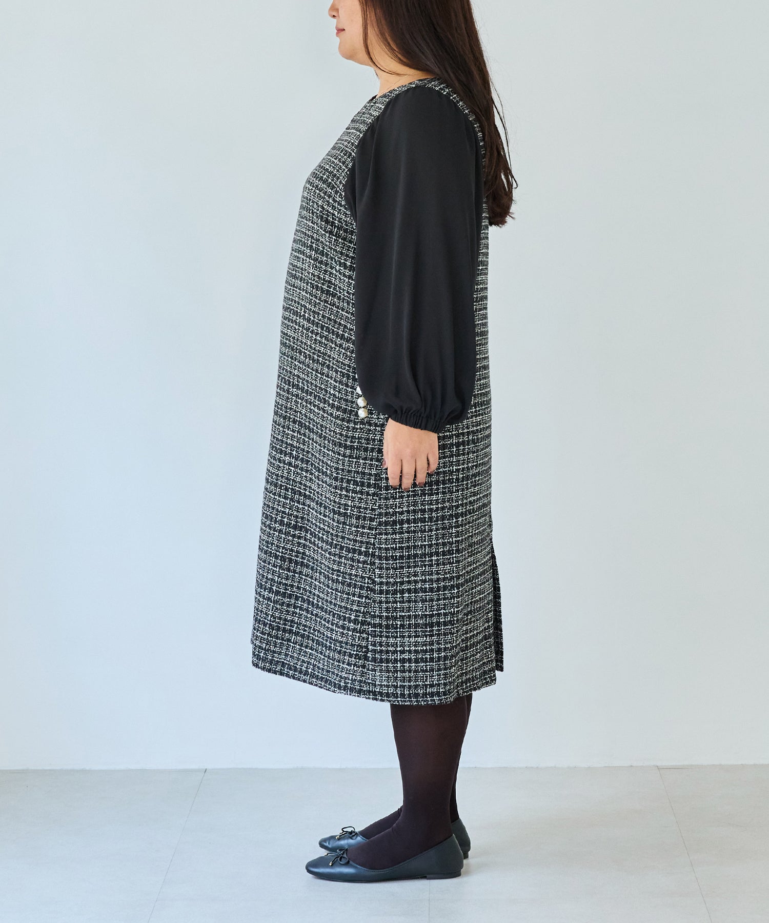 サイド model:161cm 着用サイズ:3L