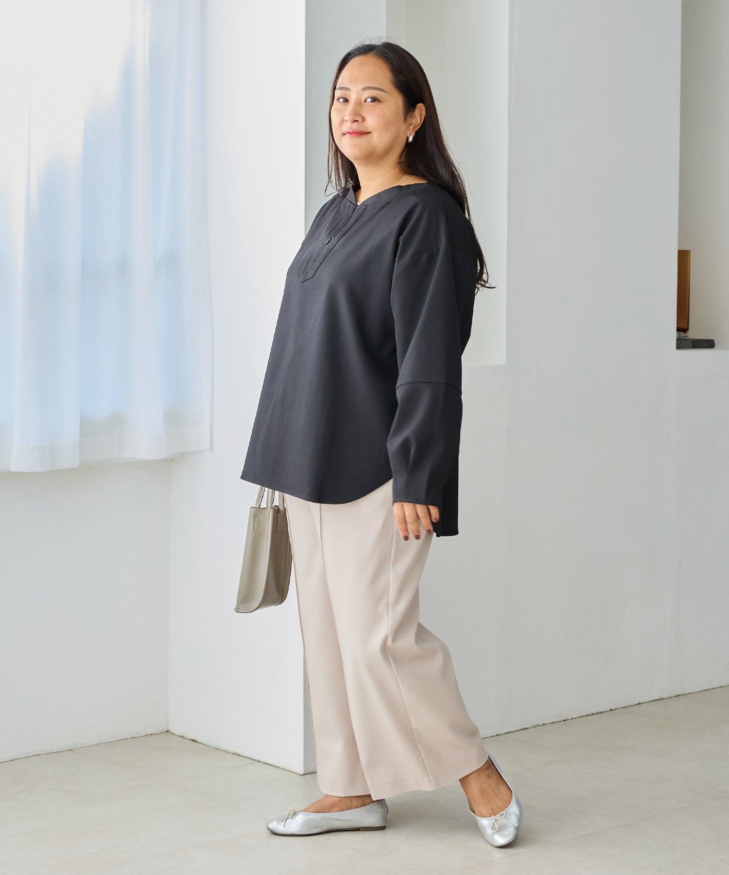 ブラック model:161cm 着用サイズ:3L