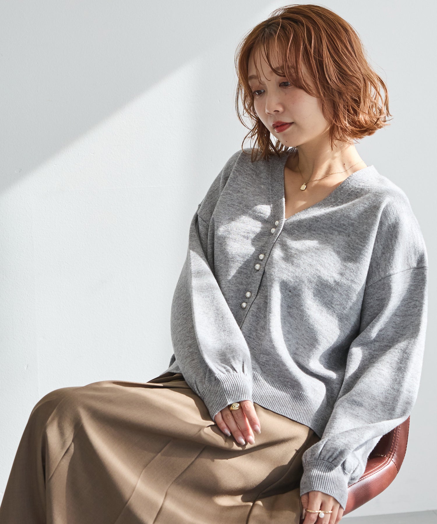 グレー model:156cm 着用サイズ:F