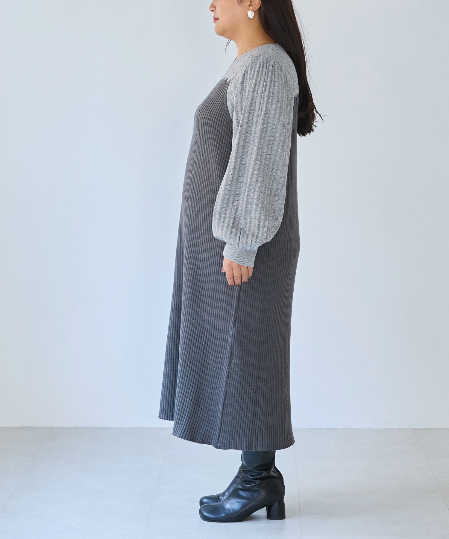 サイド model:161cm 着用サイズ:3L