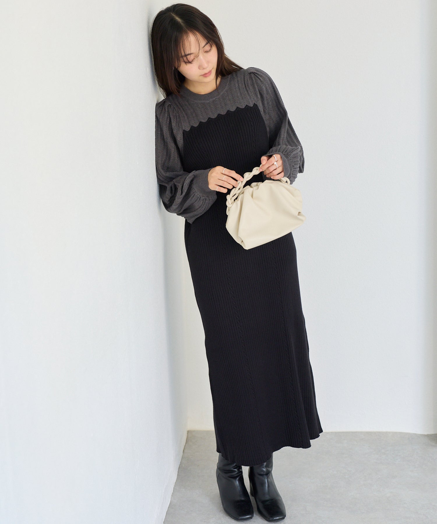 ブラック model:160cm 着用サイズ:F
