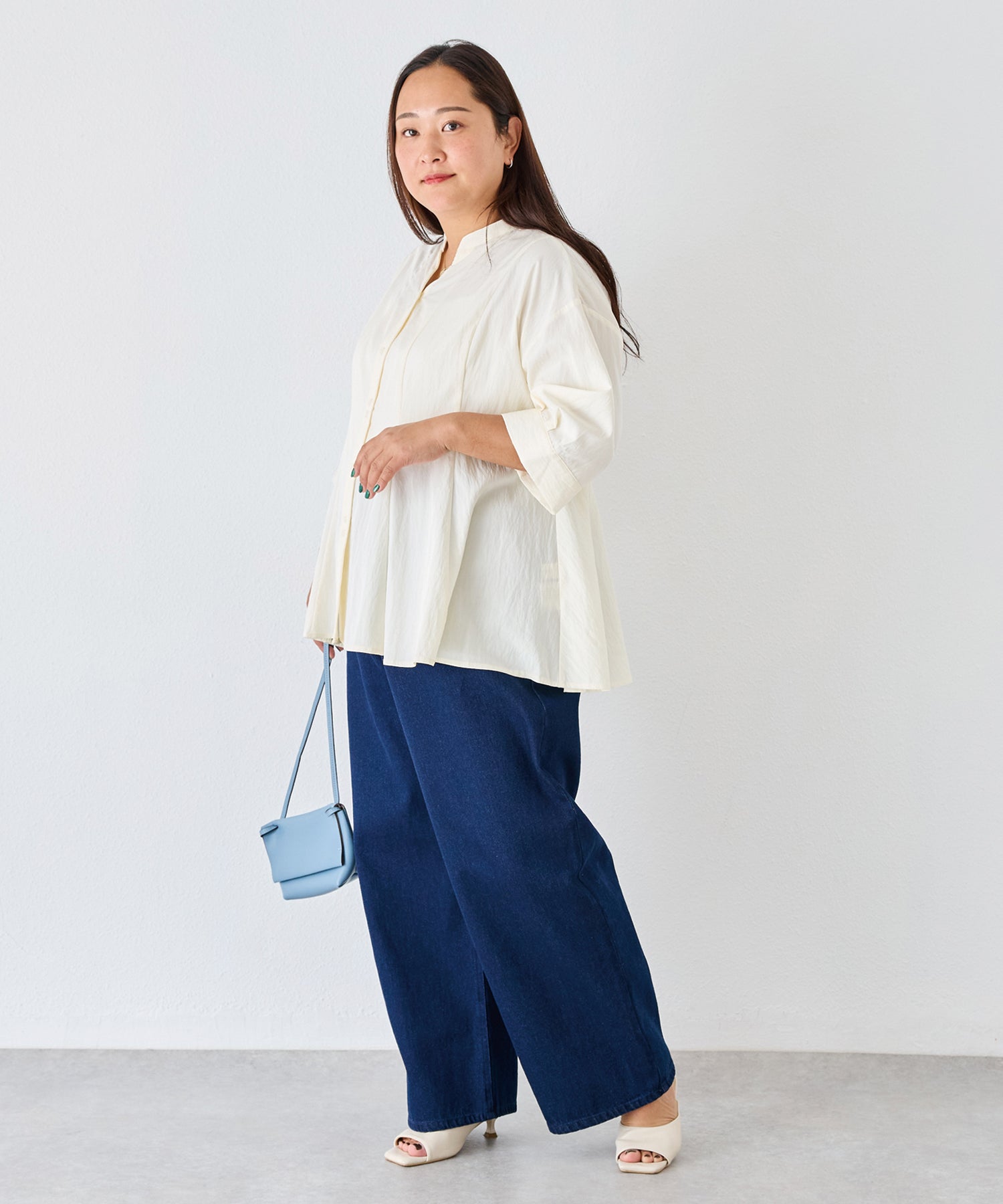ネイビー model:161cm 着用サイズ:3L