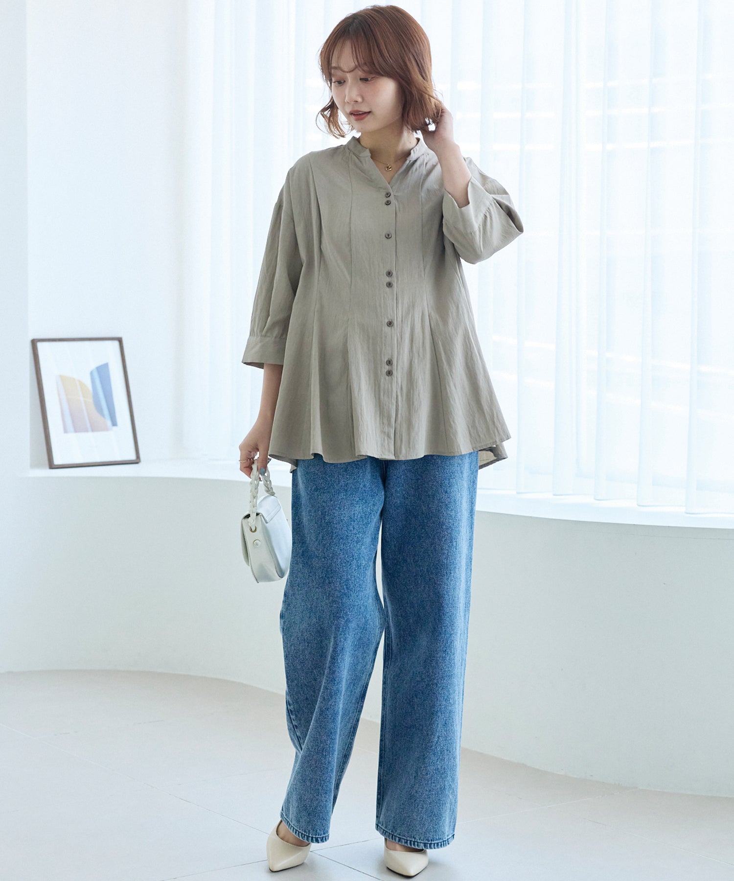 ブルー model:156cm 着用サイズ:M
