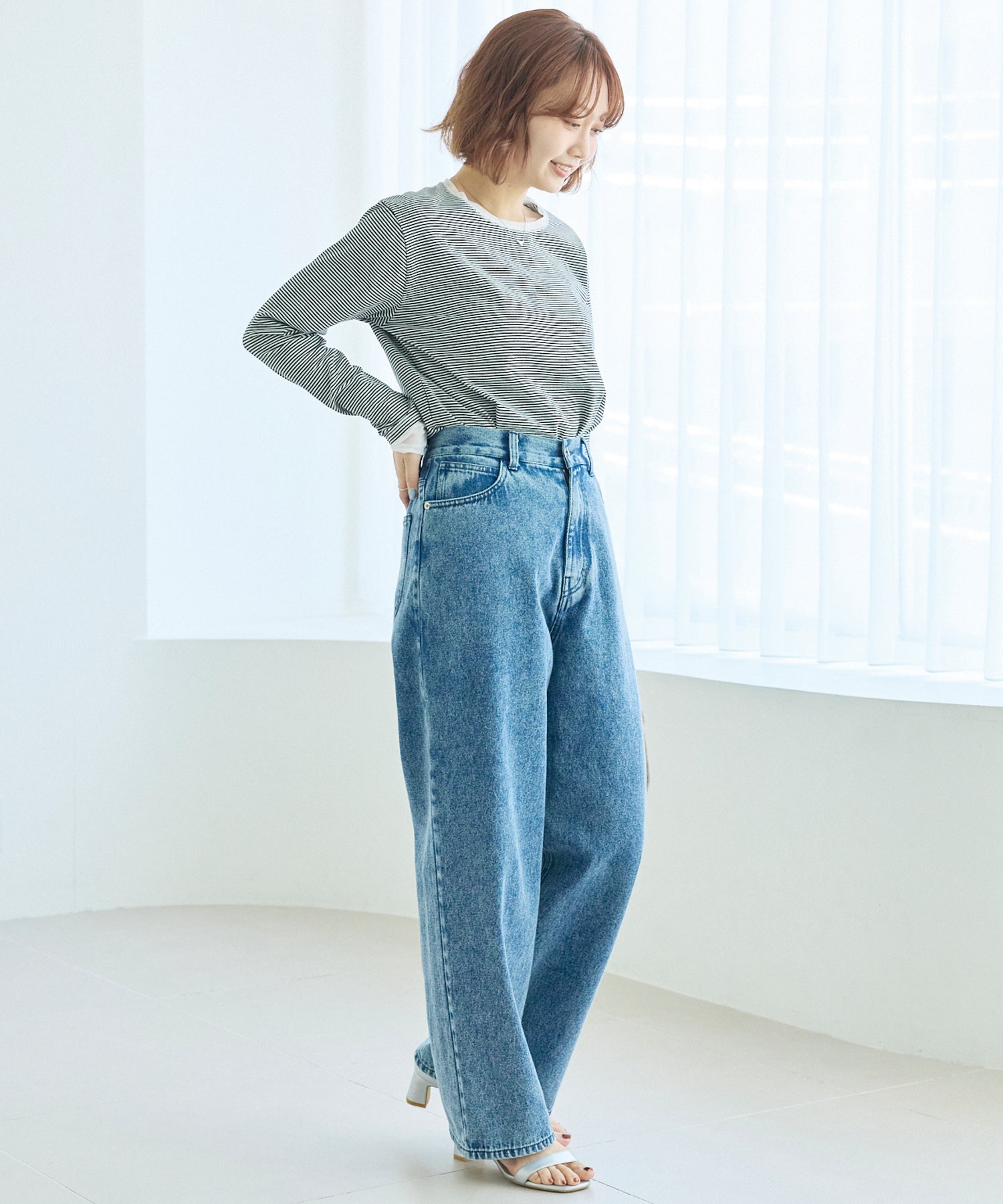 ブルー model:156cm 着用サイズ:M