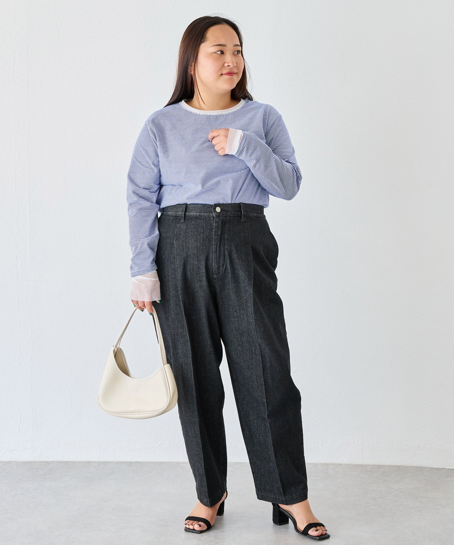 ブラック model:161cm 着用サイズ:3L