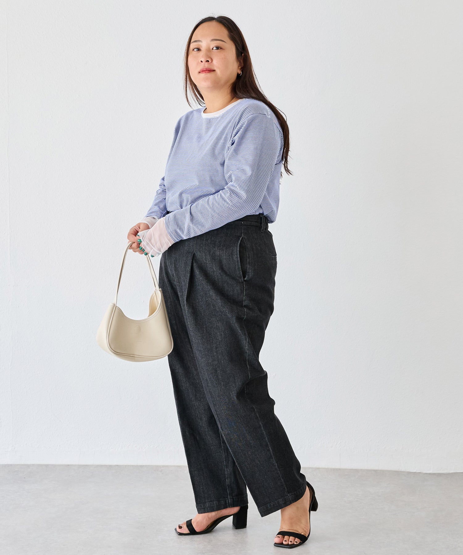 ブラック model:161cm 着用サイズ:3L