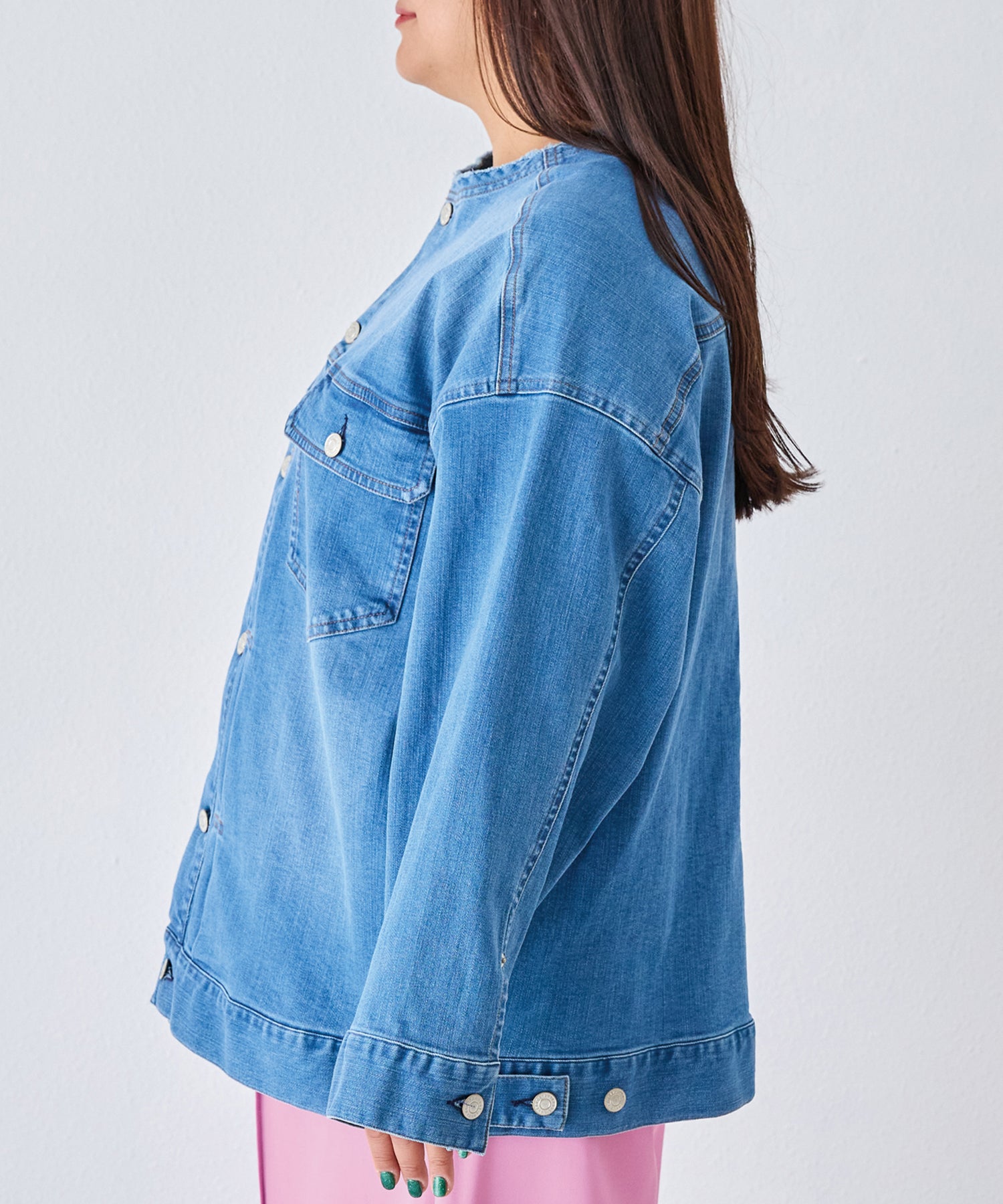 サイド model:161cm 着用サイズ:3L