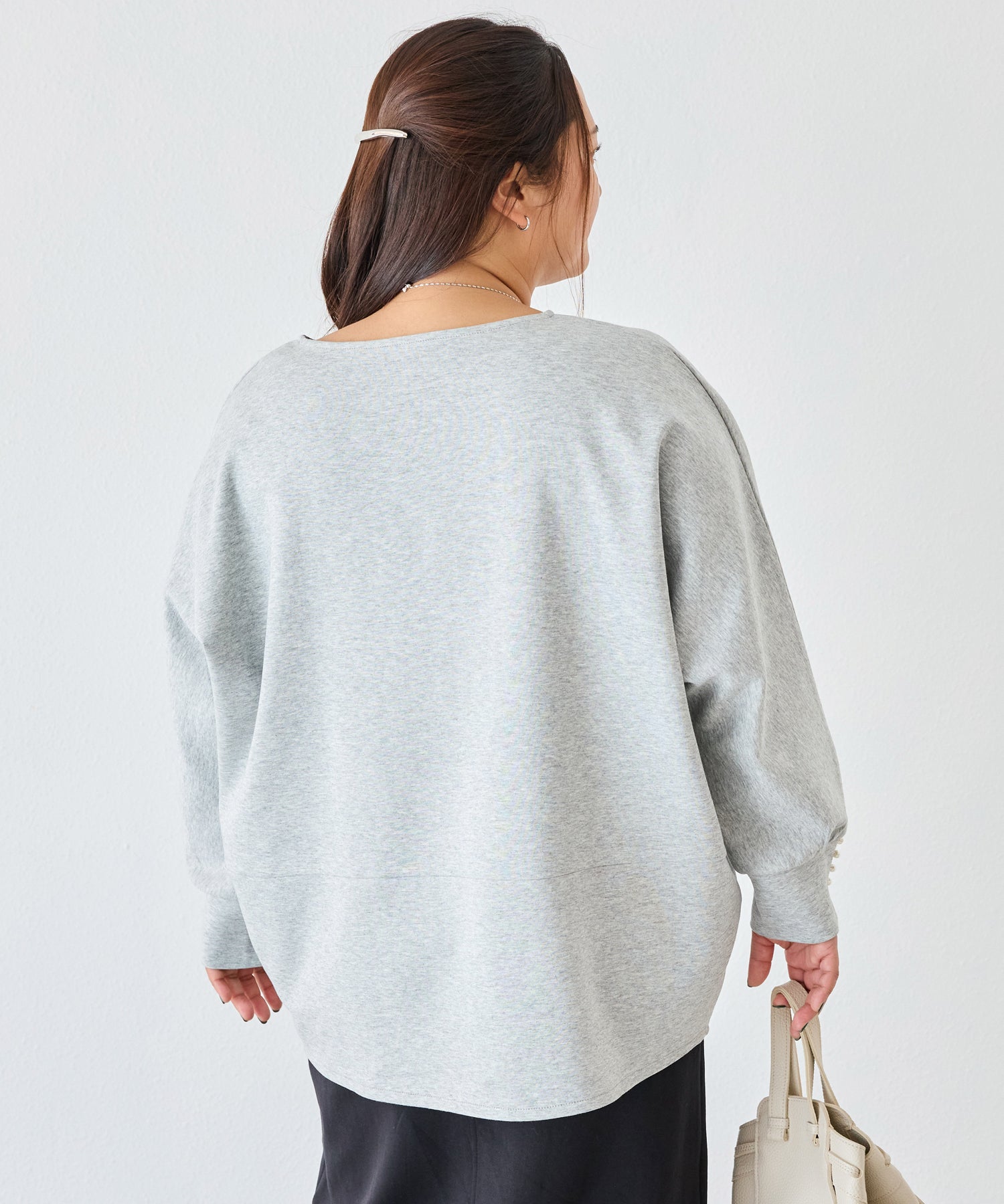 グレー model:161cm 着用サイズ:3L